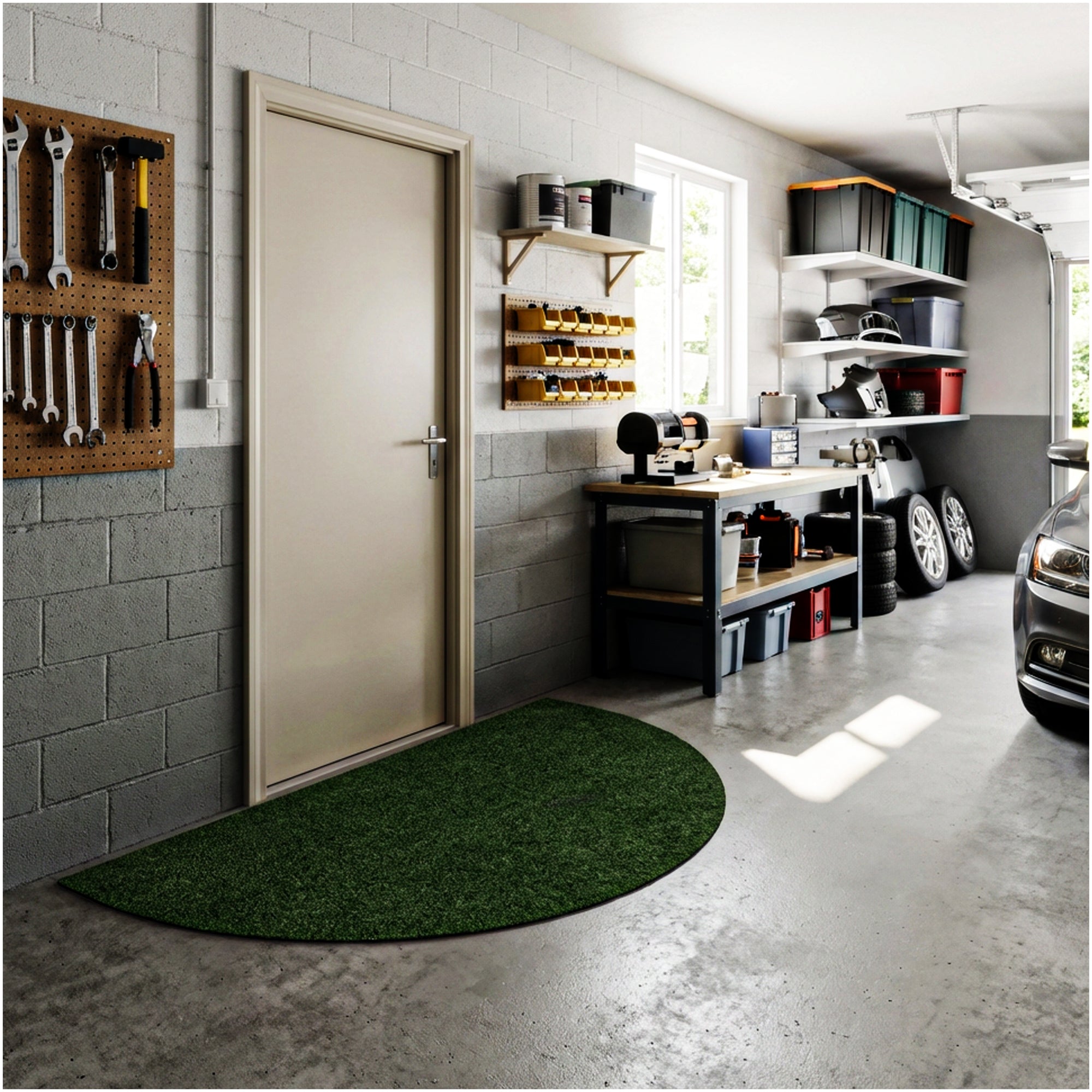 Grizzly Turf Indoor/Outdoor Area Rug – Durable, Weatherproof, Custom Cut