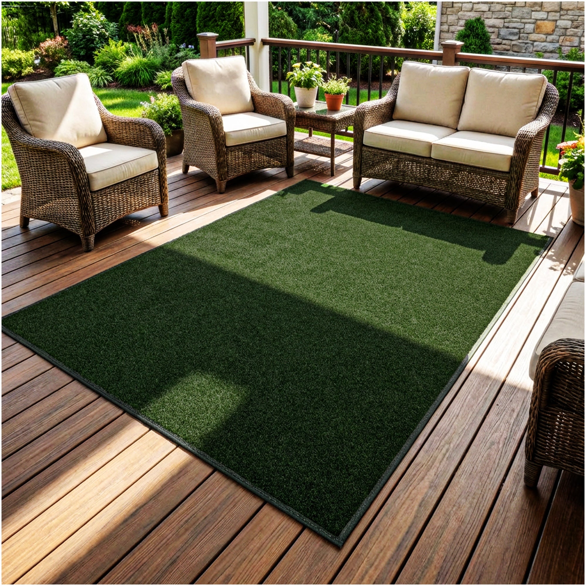 Grizzly Turf Indoor/Outdoor Area Rug – Durable, Weatherproof, Custom Cut