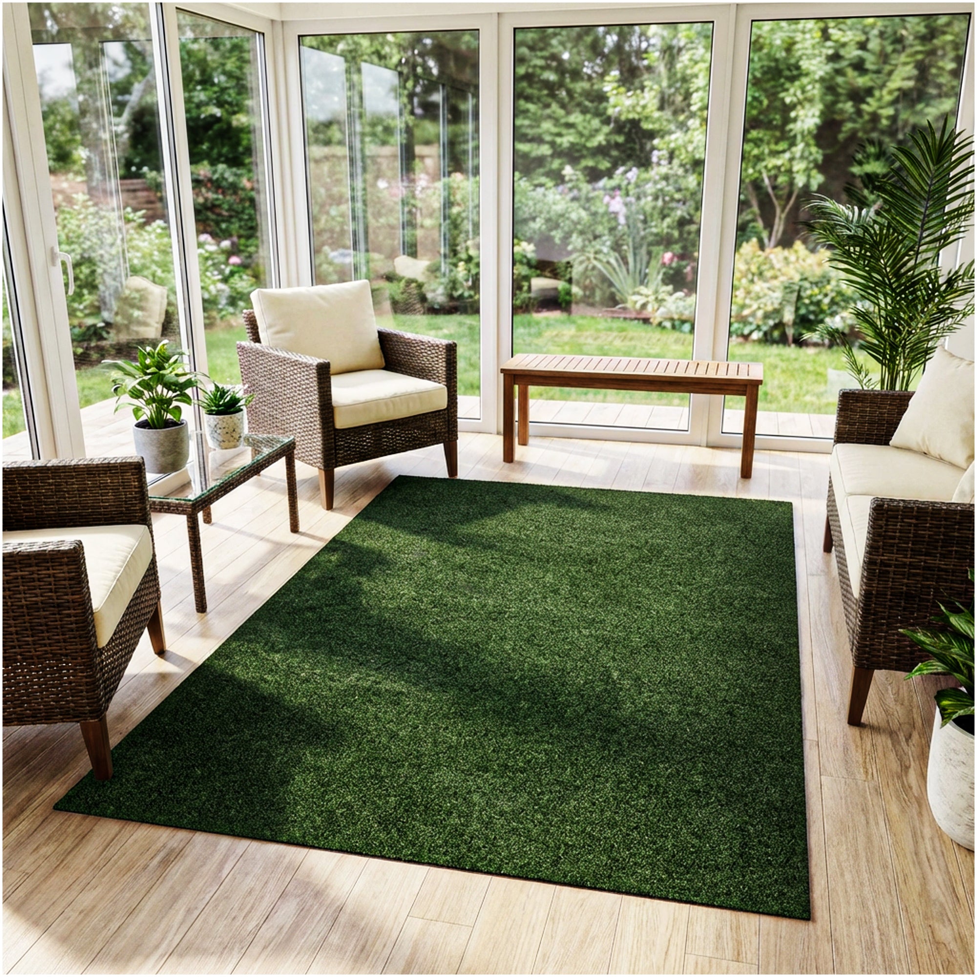 Grizzly Turf Indoor/Outdoor Area Rug – Durable, Weatherproof, Custom Cut