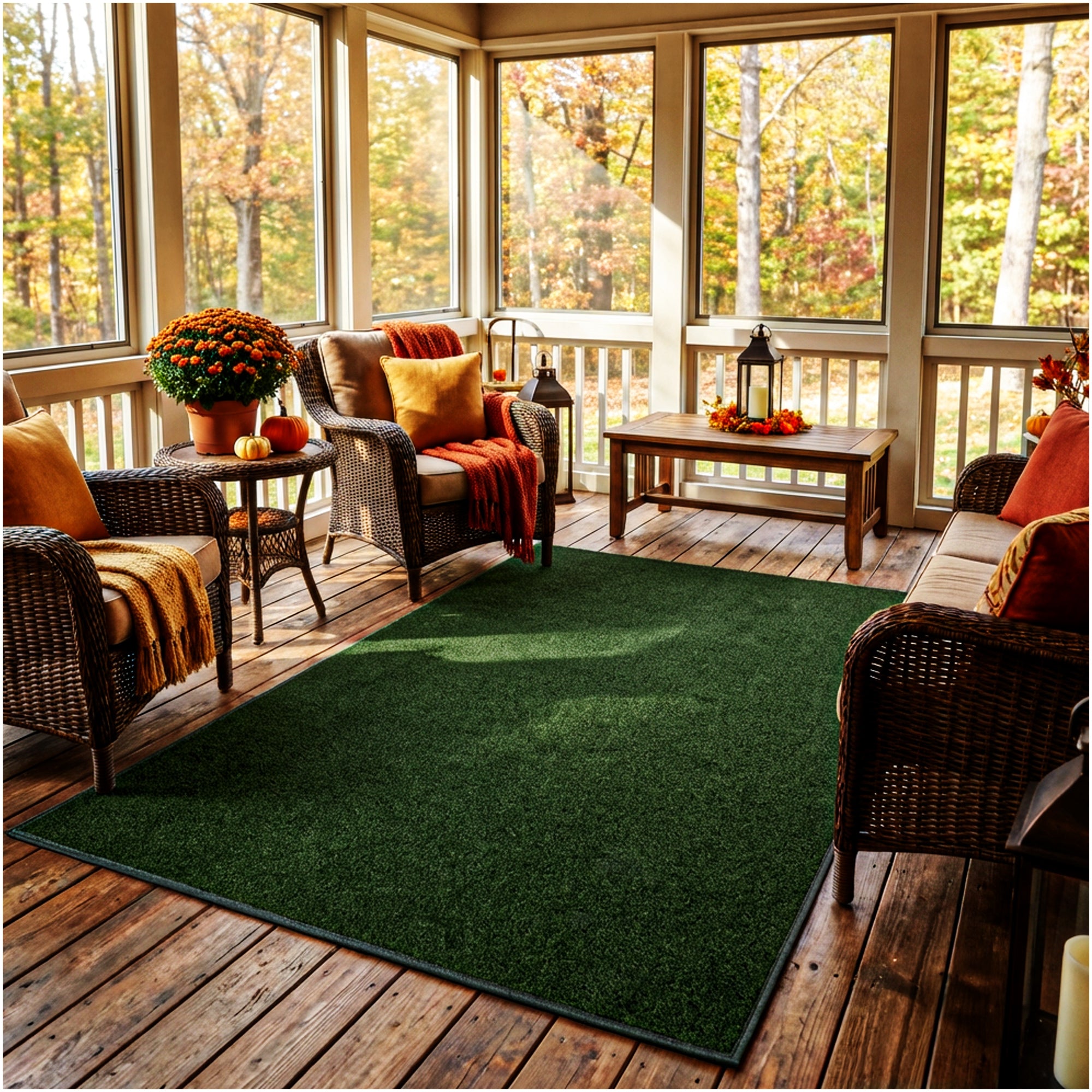 Grizzly Turf Indoor/Outdoor Area Rug – Durable, Weatherproof, Custom Cut