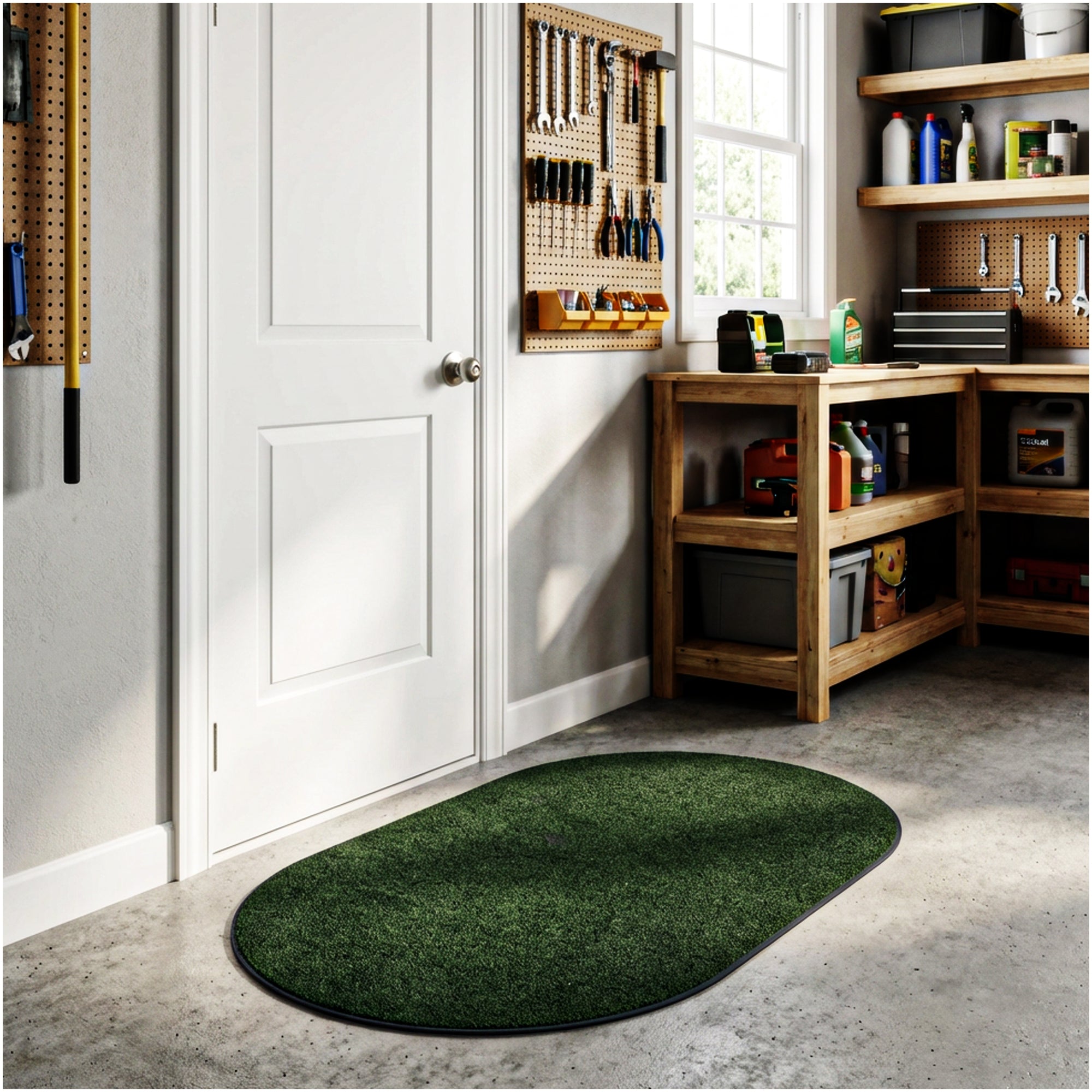 Grizzly Turf Indoor/Outdoor Area Rug – Durable, Weatherproof, Custom Cut