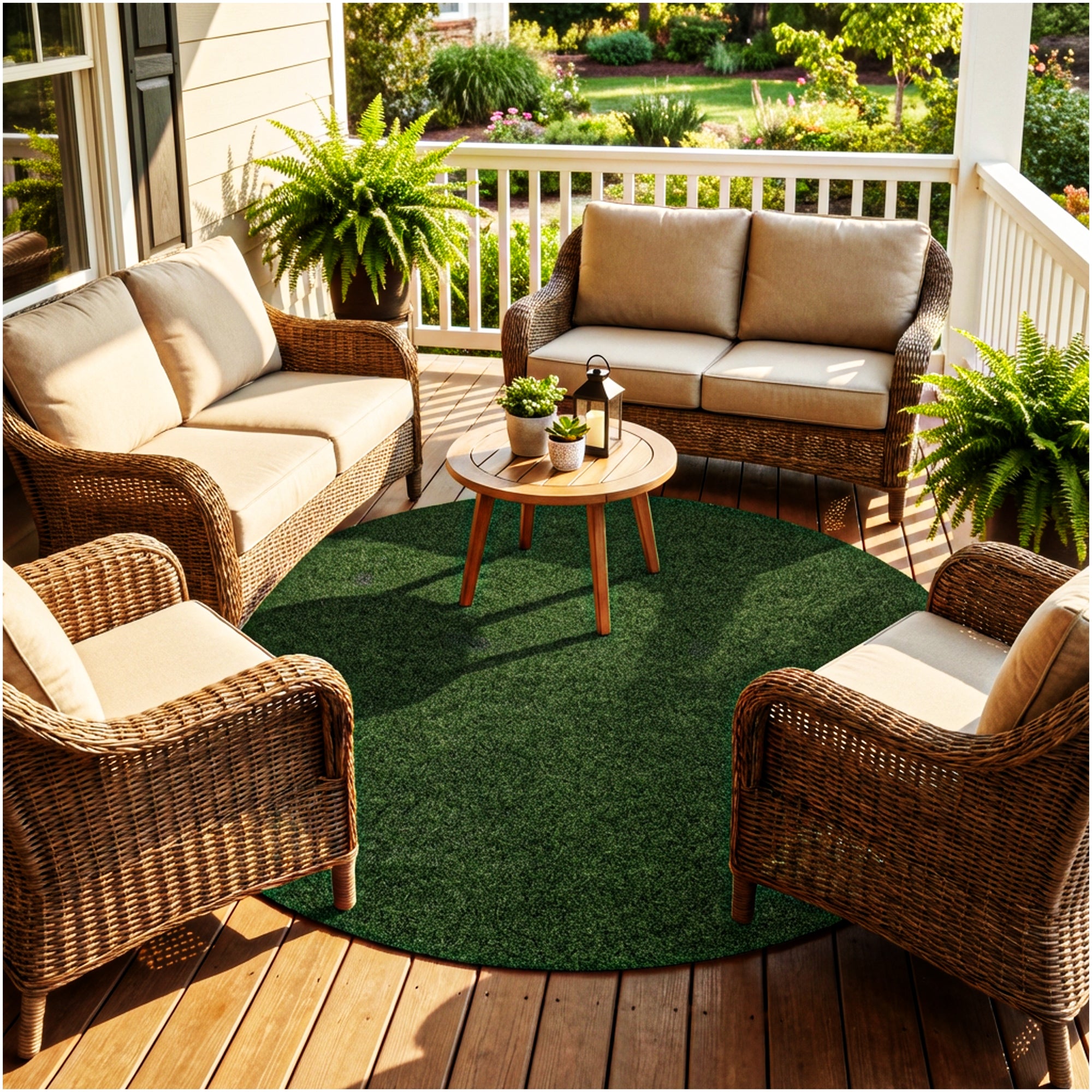 Grizzly Turf Indoor/Outdoor Area Rug – Durable, Weatherproof, Custom Cut