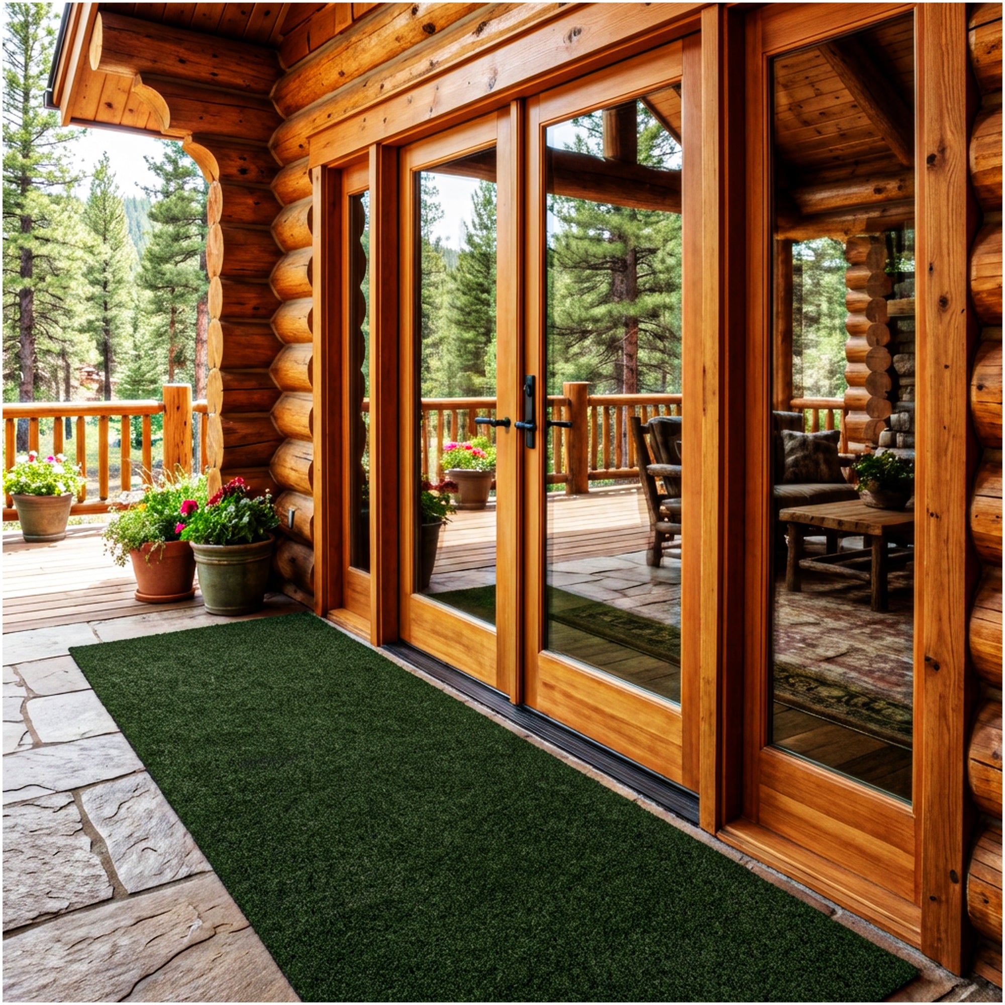 Grizzly Turf Indoor/Outdoor Area Rug – Durable, Weatherproof, Custom Cut
