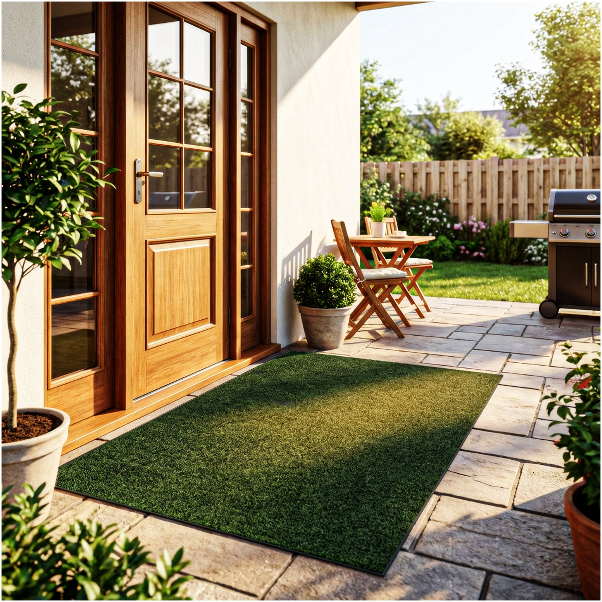 Grizzly Turf Indoor/Outdoor Area Rug – Durable, Weatherproof, Custom Cut