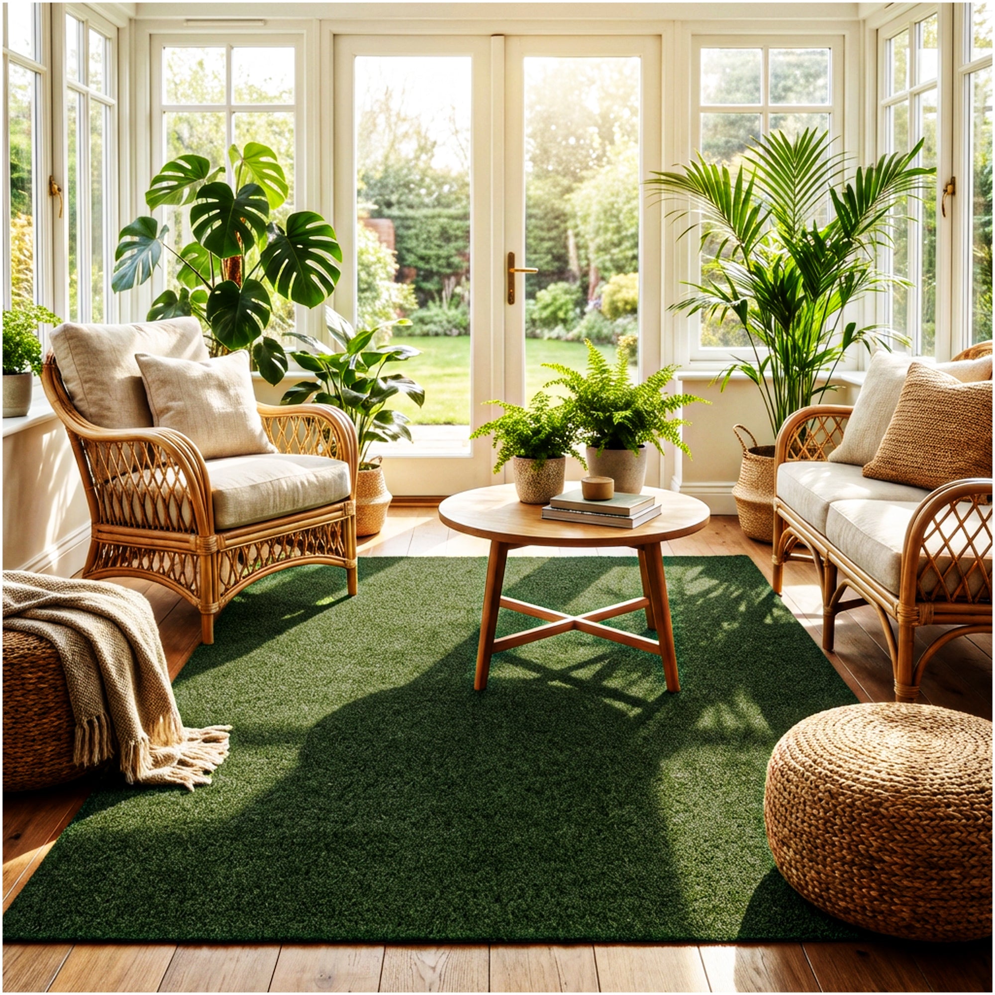 Grizzly Turf Indoor/Outdoor Area Rug – Durable, Weatherproof, Custom Cut