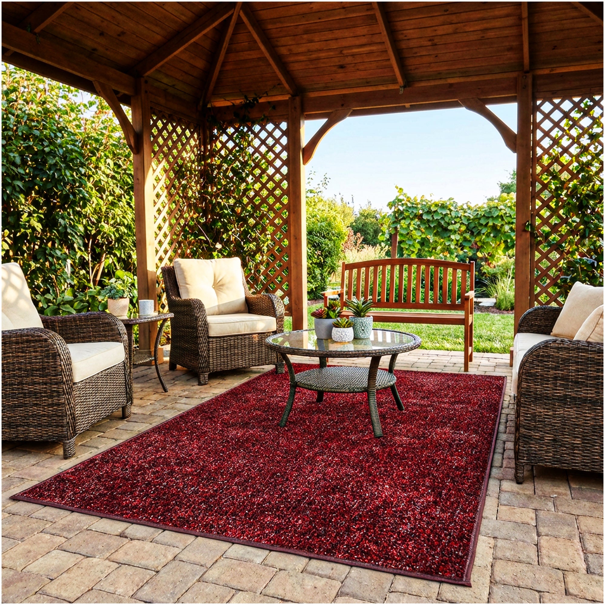 Indoor/Outdoor Artificial Grass Rugs – Lightweight, Standard Sizes, 6 Colors