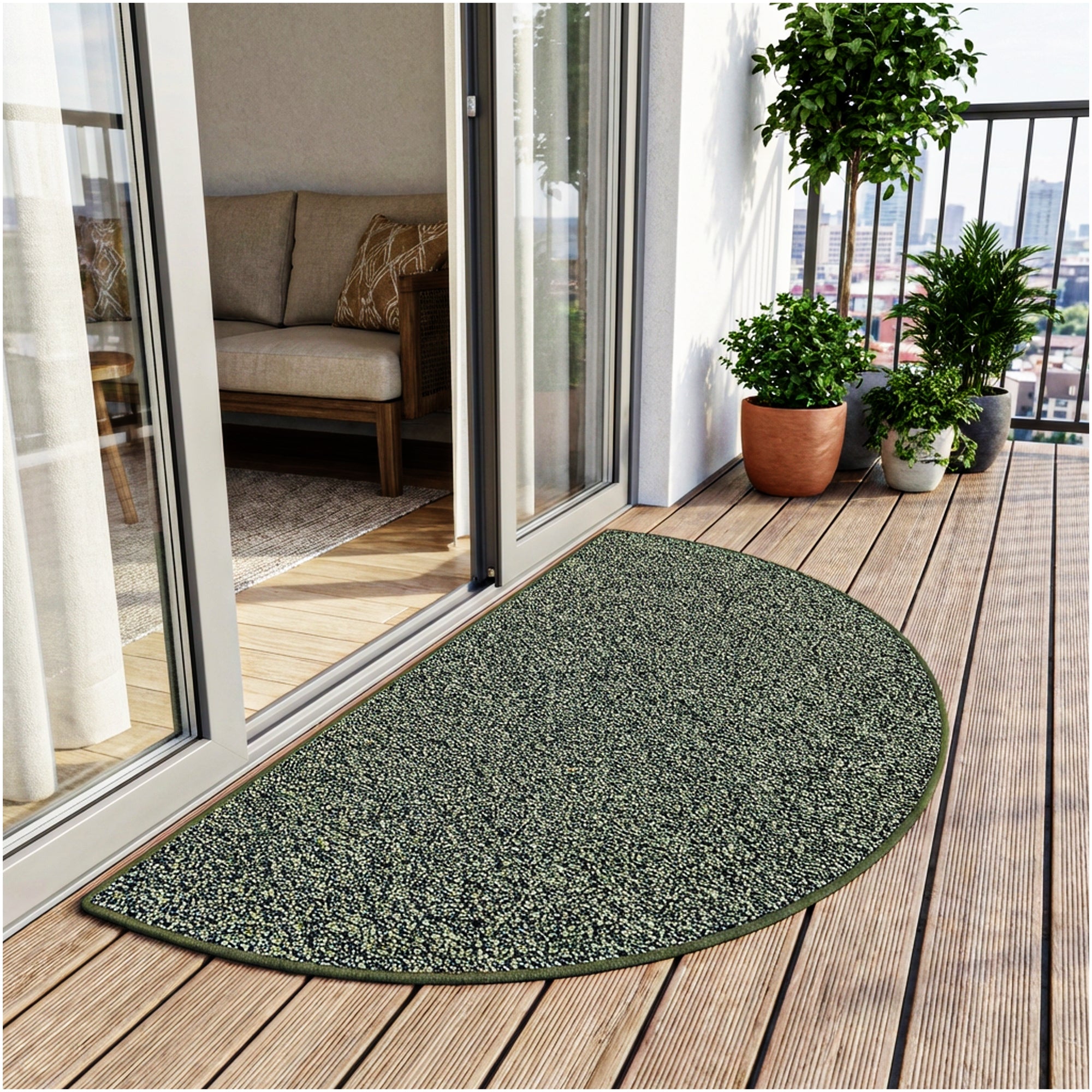 Natural Path Indoor/Outdoor Area Rug – Custom Sizes, 6 Colors