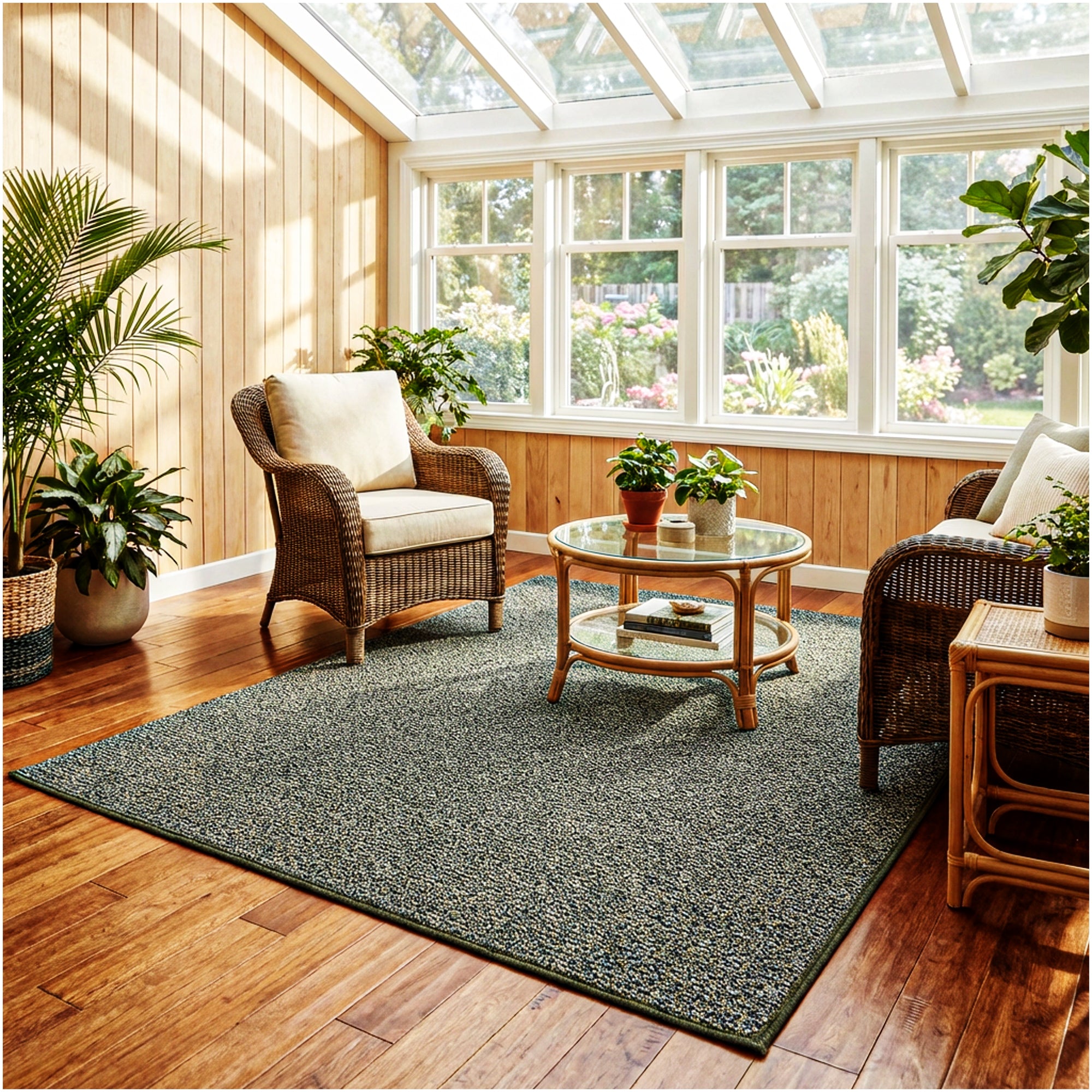 Natural Path Indoor/Outdoor Area Rug – Custom Sizes, 6 Colors
