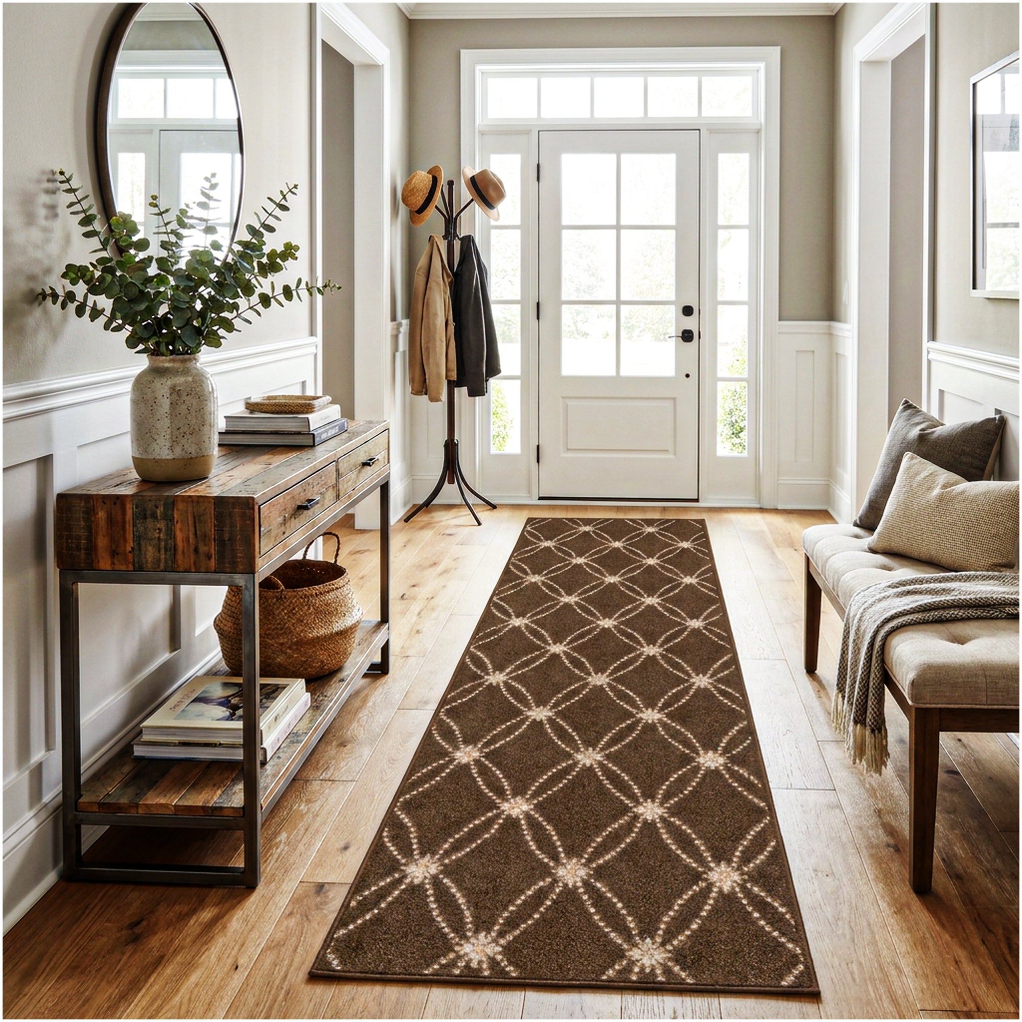 Milliken Charthouse Pattern Indoor Area Rug – 40 oz Cut Pile, Custom Sizes & Colors