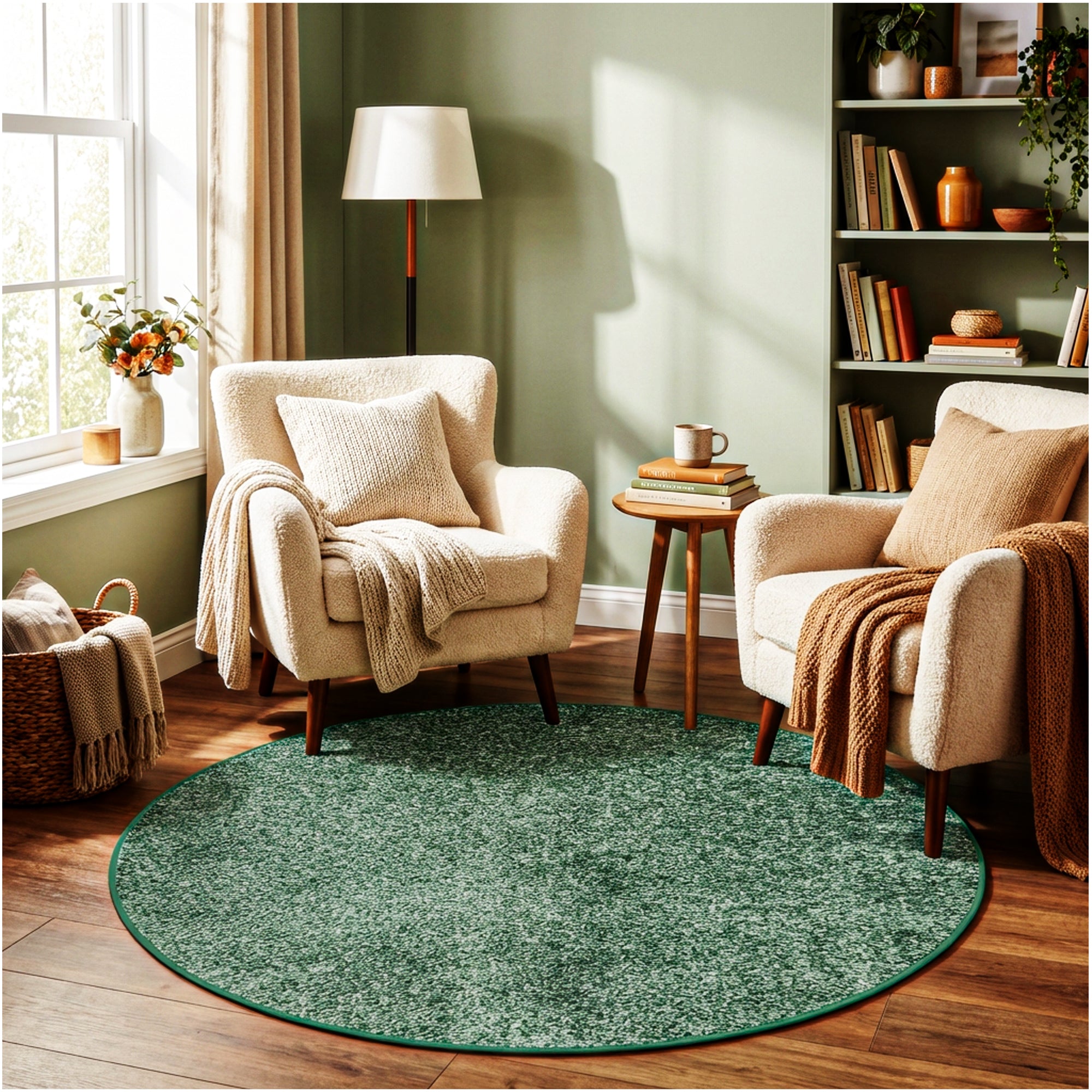 Full Court Indoor Frieze Area Rug – 25 oz Plush Pile, 2 Colors