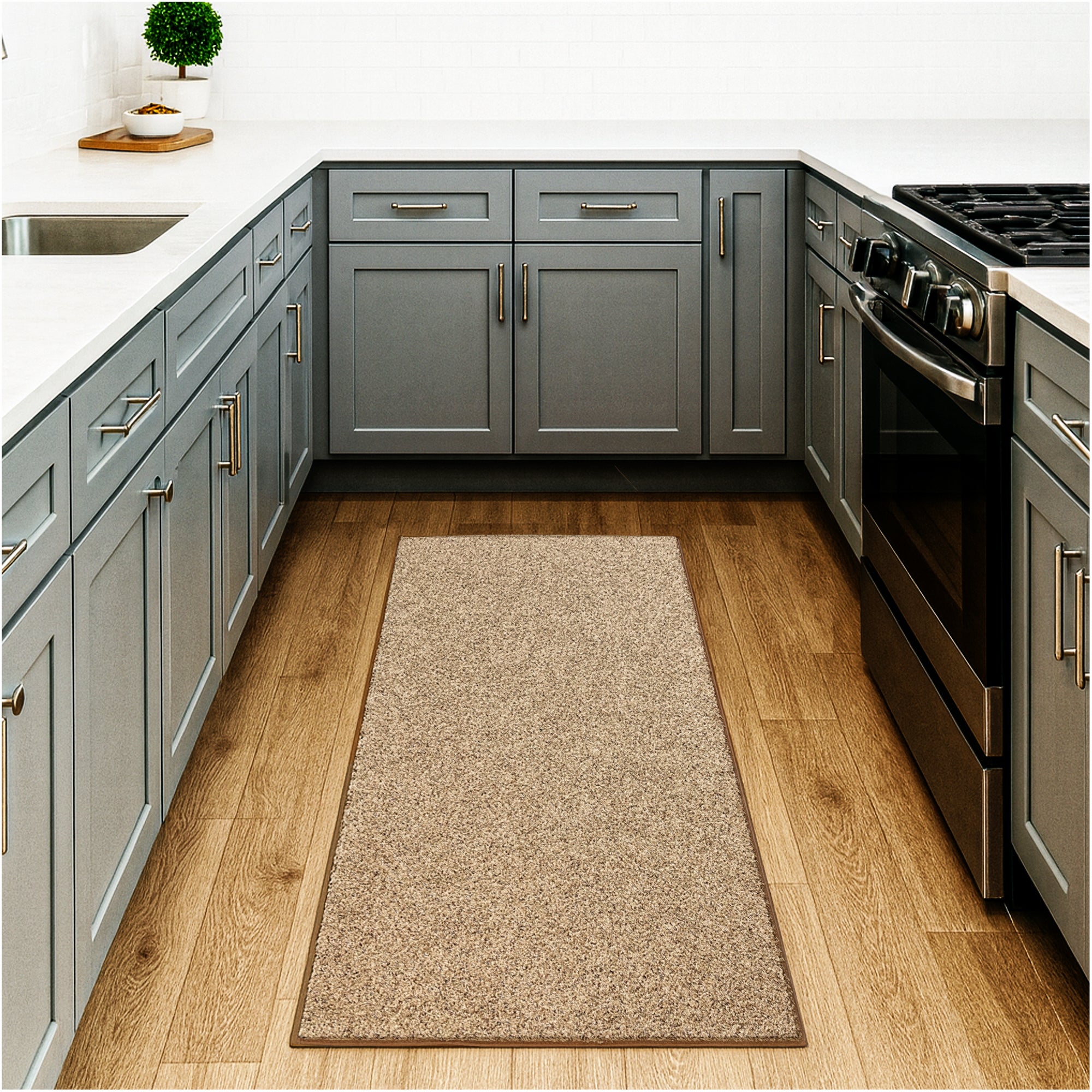 Toast of the Town Plush Frieze Area Rug
