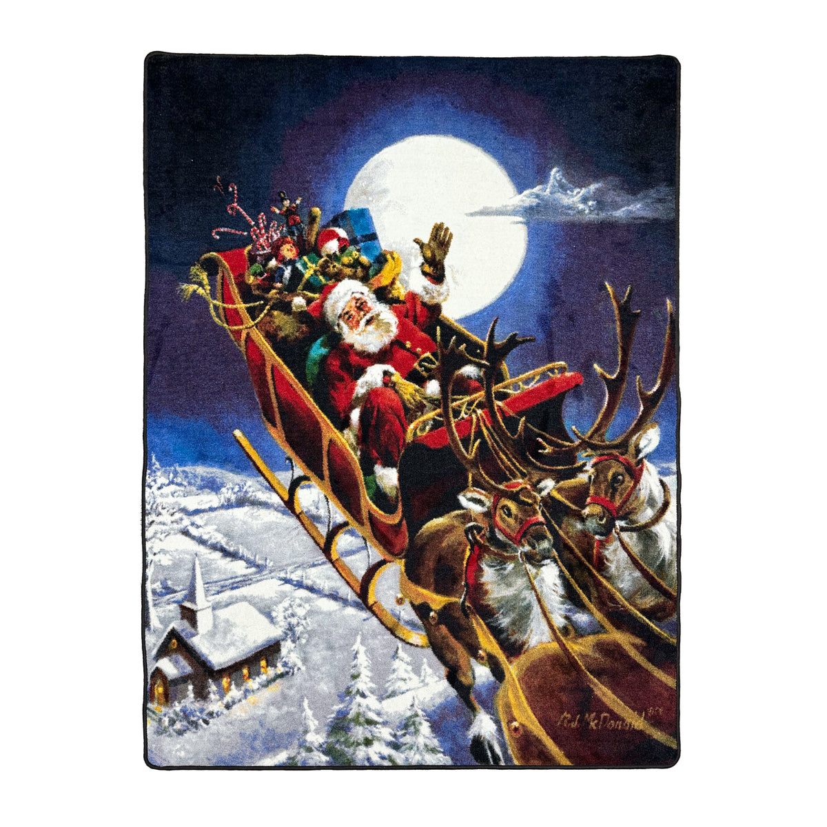 Santa's Big Night Christmas Area Rug – 5'4" x 7'8"