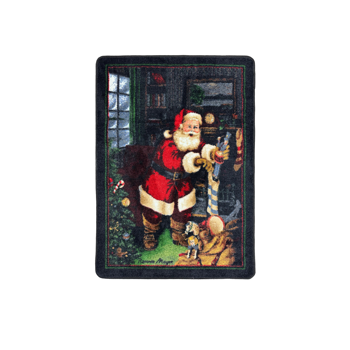 Santa's Visit Christmas Area Rug – Multiple Sizes