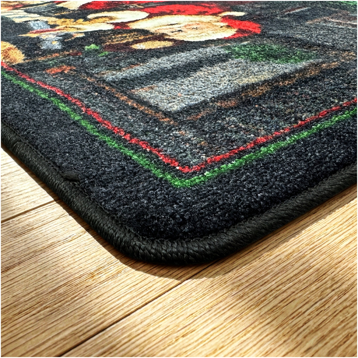 Santa's Visit Christmas Area Rug – Multiple Sizes