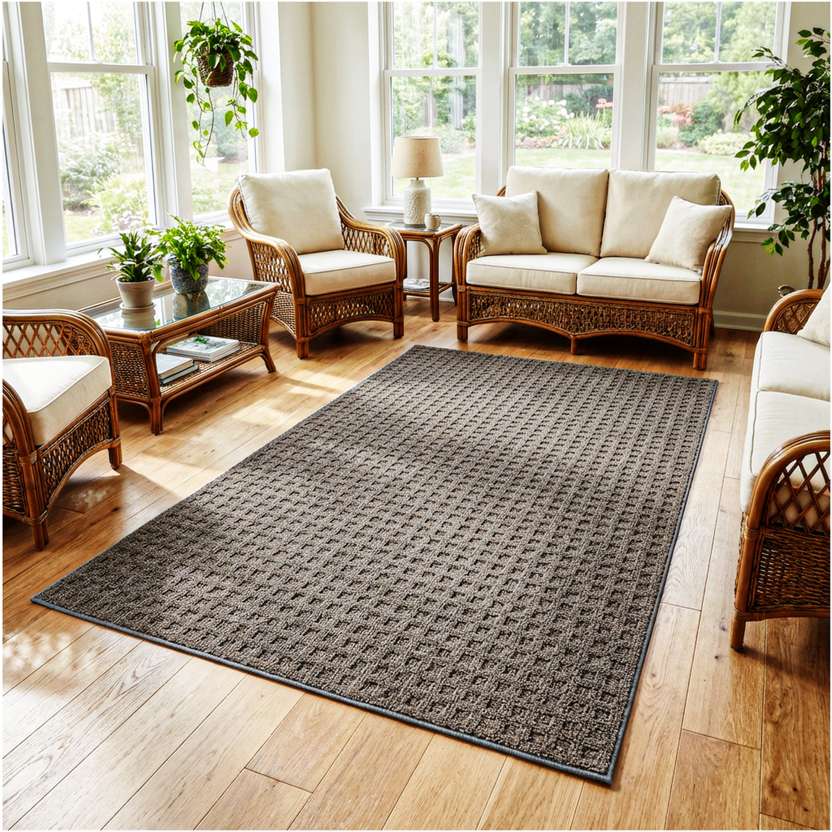 Quadrille Berber Pattern Indoor Area Rug – Custom Sizes