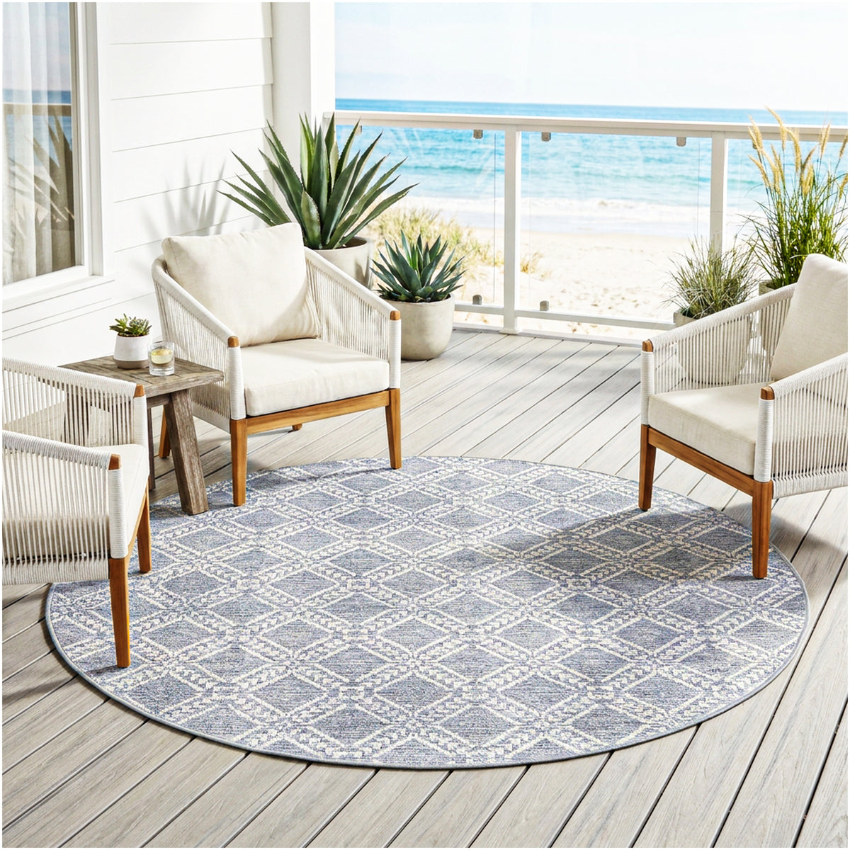 Belmar Custom Size Indoor & Outdoor Area Rug