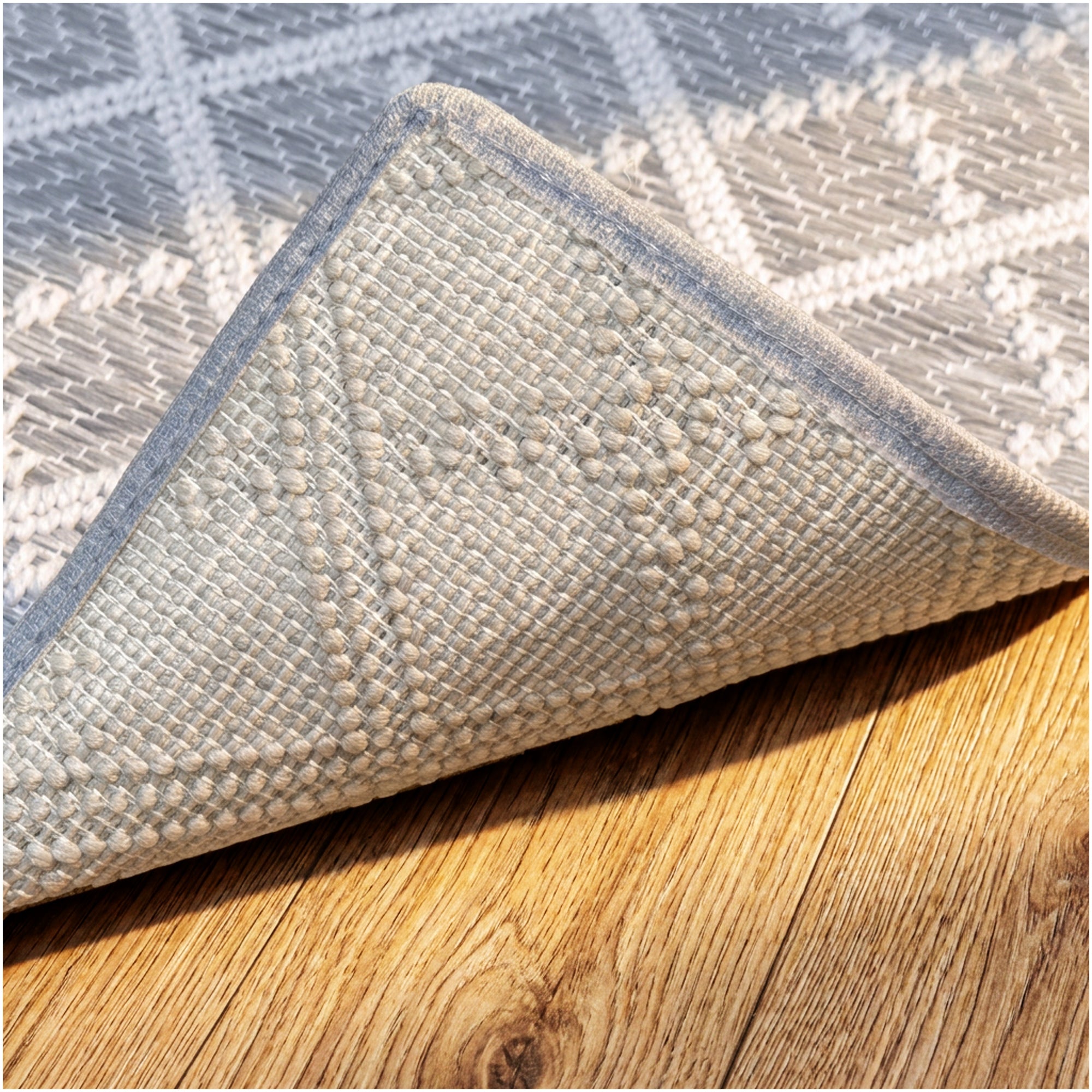 Sea Bright Sea Mist Blue Indoor-Outdoor Patio Area Rug – Custom Cut