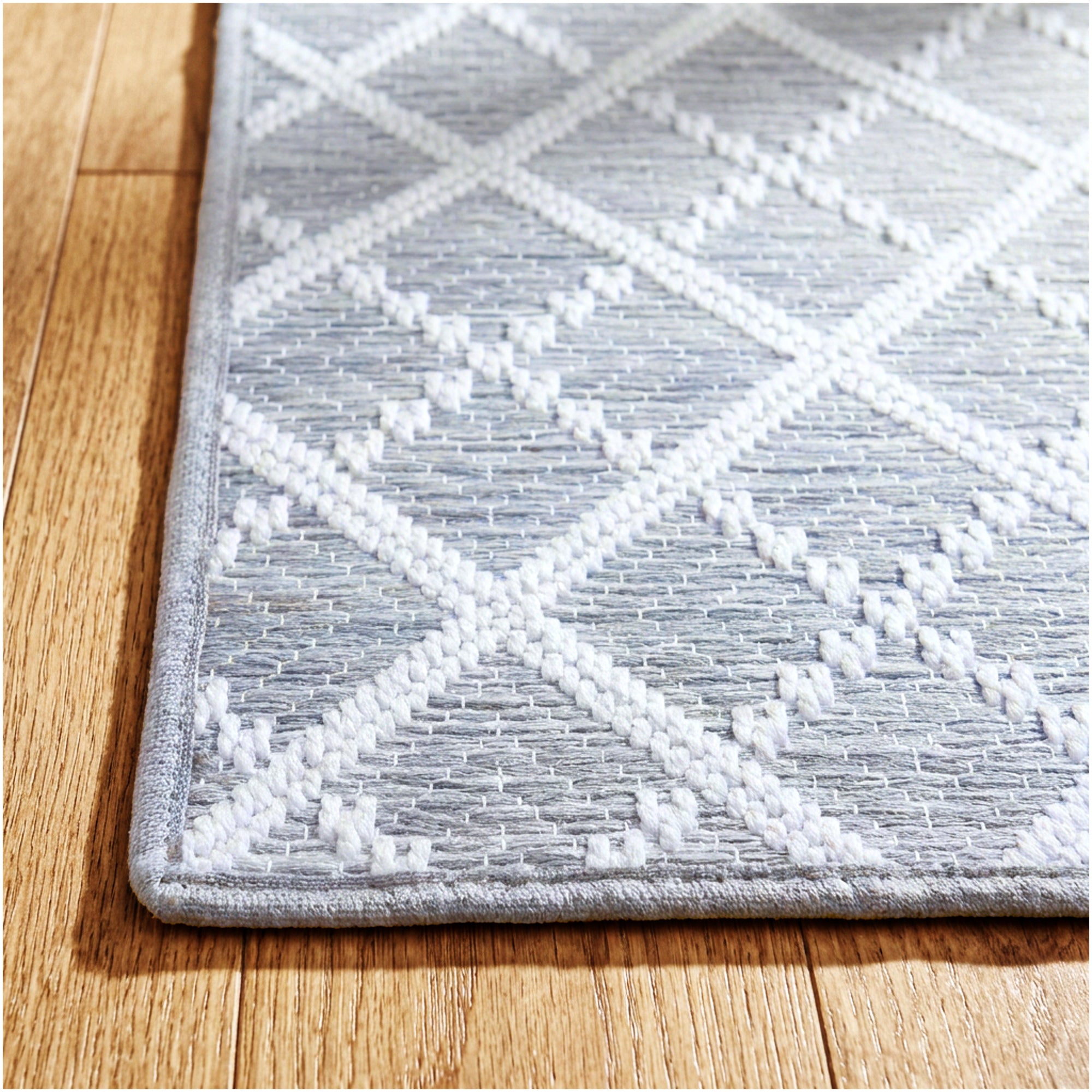Sea Bright Sea Mist Blue Indoor-Outdoor Patio Area Rug – Custom Cut