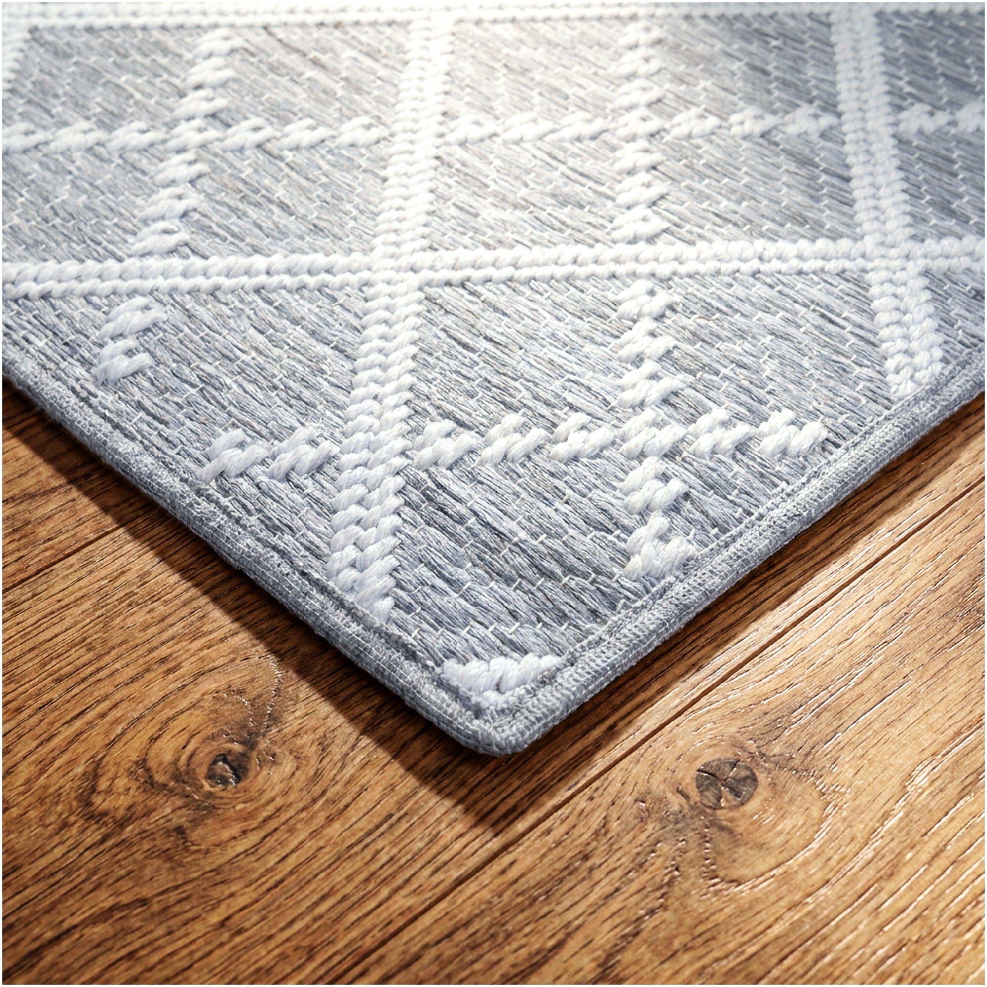 Sea Bright Sea Mist Blue Indoor-Outdoor Patio Area Rug – Custom Cut