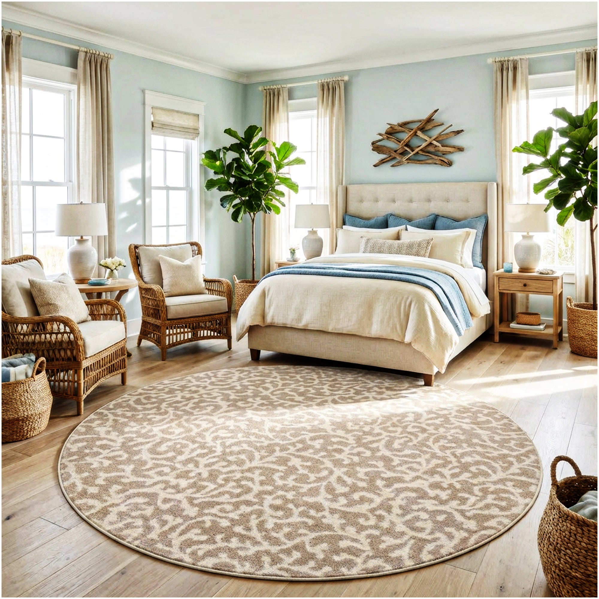 Milliken Coral Springs Indoor Area Rug | Standard Sizes & Color Options