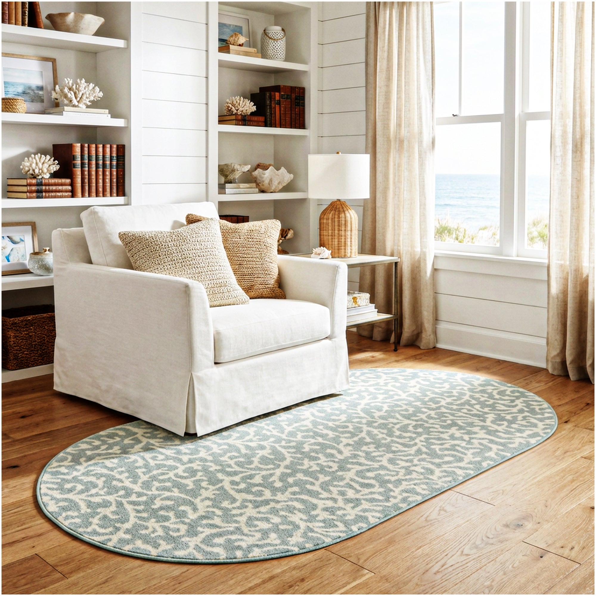 Milliken Coral Springs Indoor Area Rug | Standard Sizes & Color Options