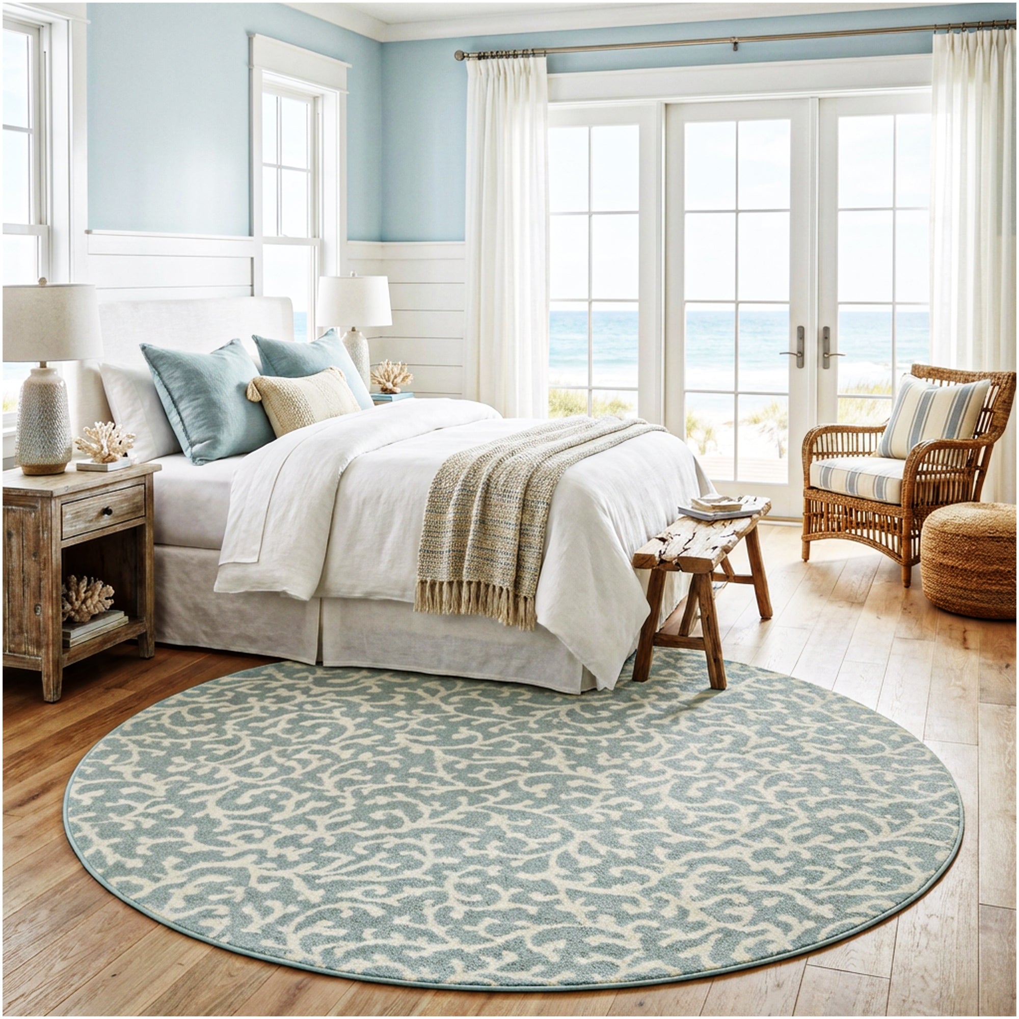 Milliken Coral Springs Indoor Area Rug | Standard Sizes & Color Options