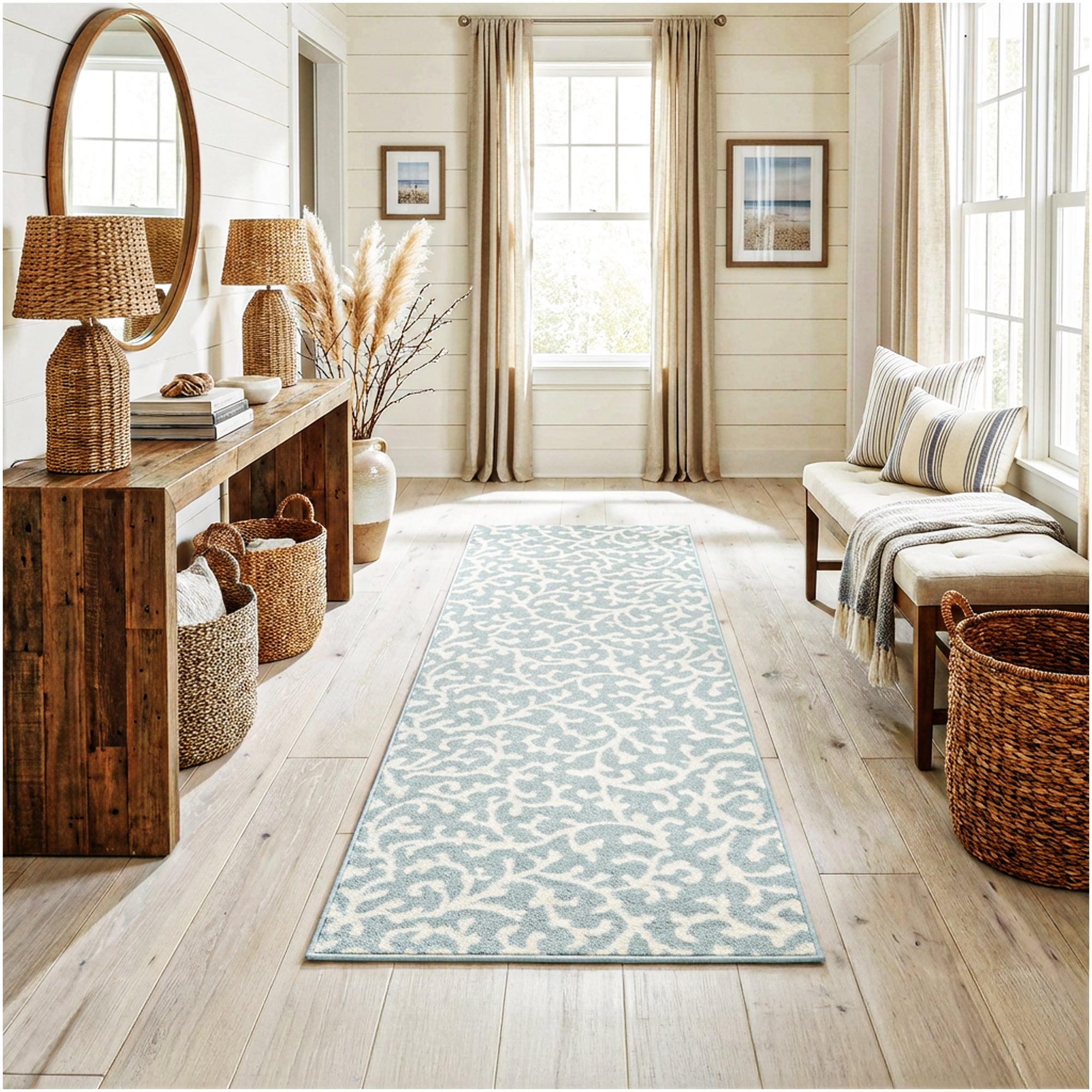 Milliken Coral Springs Indoor Area Rug | Standard Sizes & Color Options