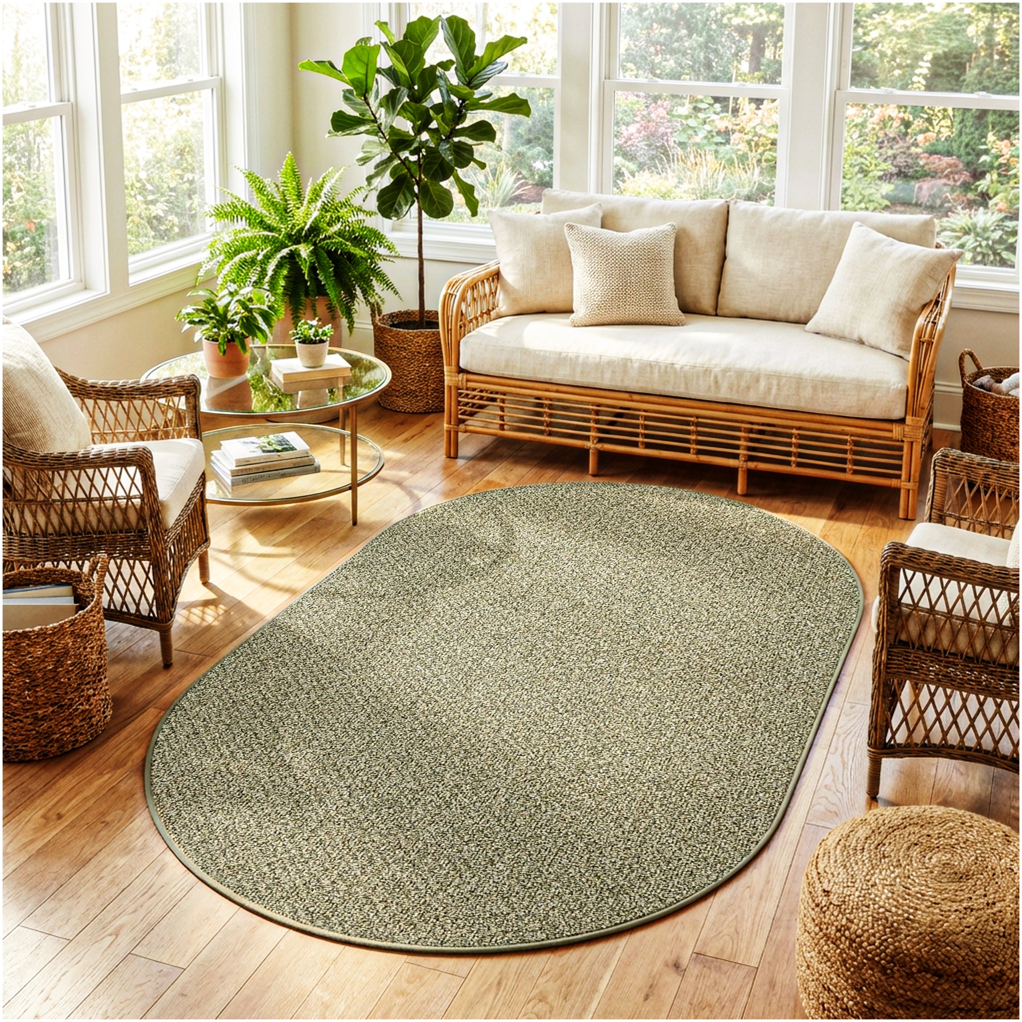 Natural Path Indoor/Outdoor Area Rug – Custom Sizes, 6 Colors