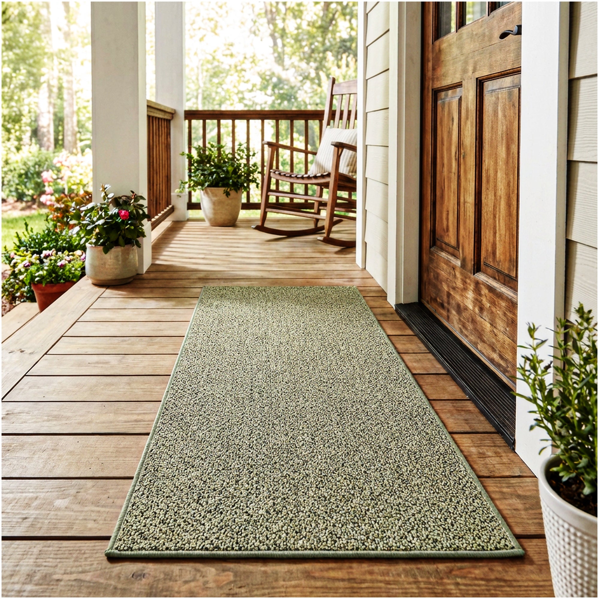 Natural Path Indoor/Outdoor Area Rug – Custom Sizes, 6 Colors