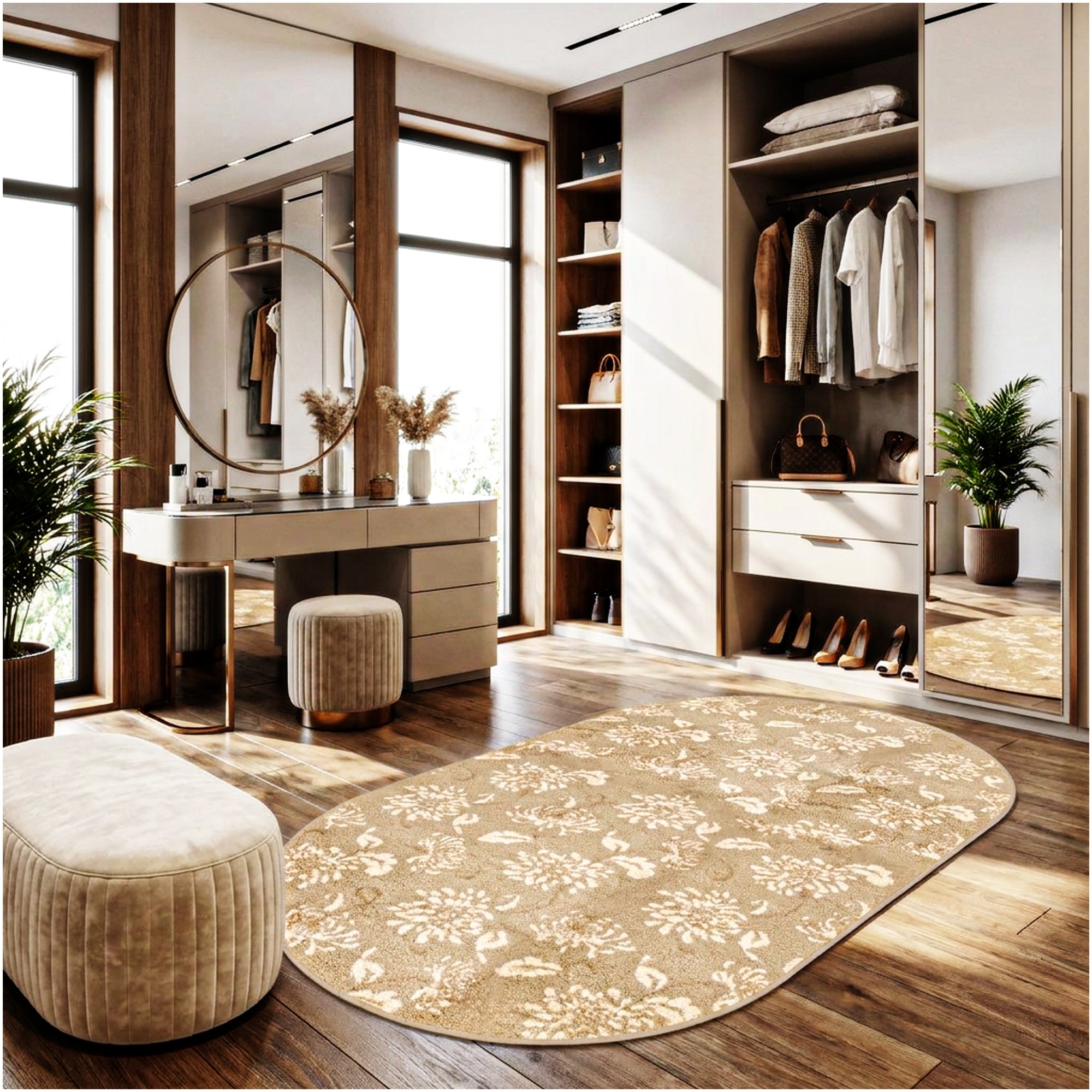 Milliken Grand Fleur Indoor Area Rug – Floral Design, Multiple Colors