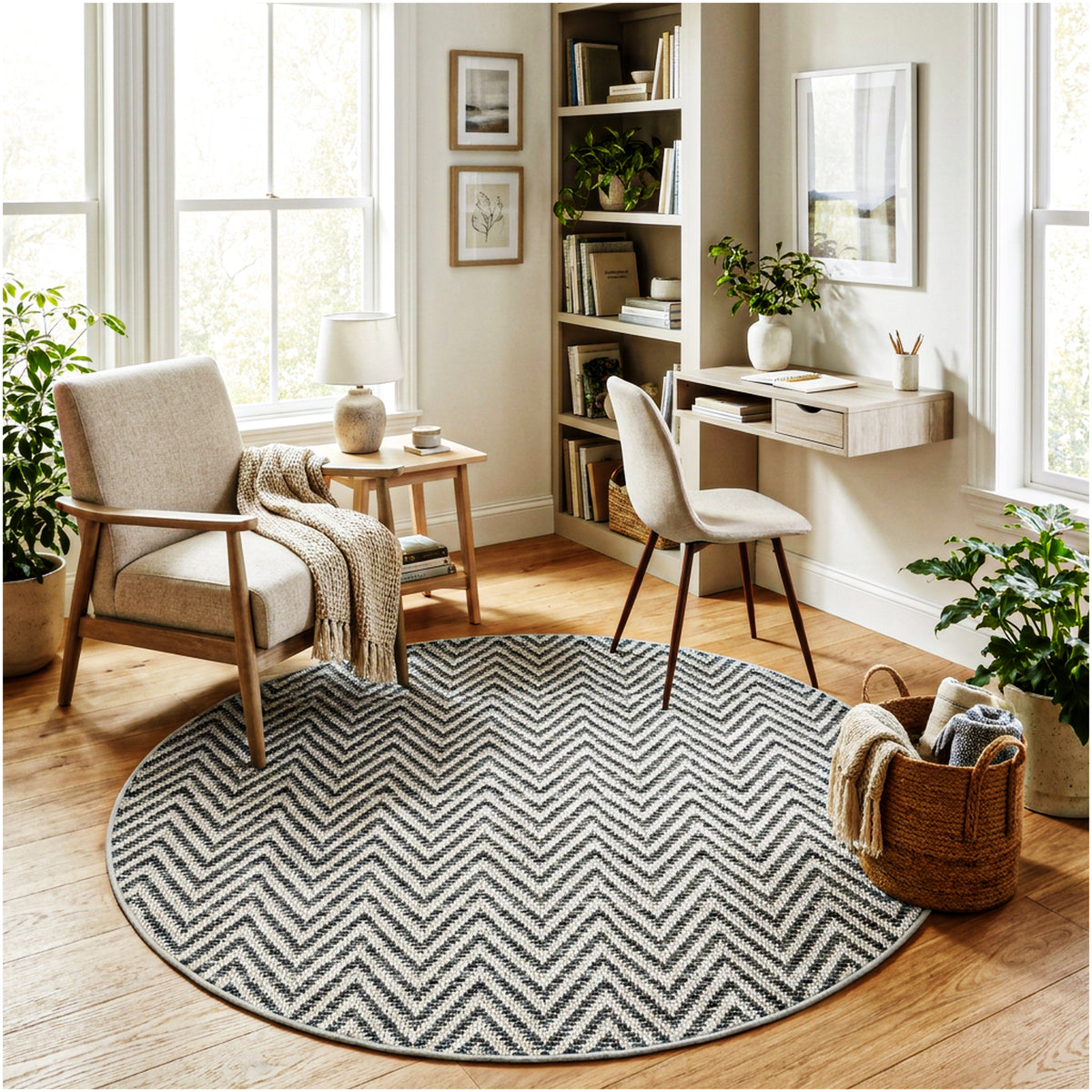 Tortola Chevron Indoor-Outdoor Area Rug | Custom Sizes Available
