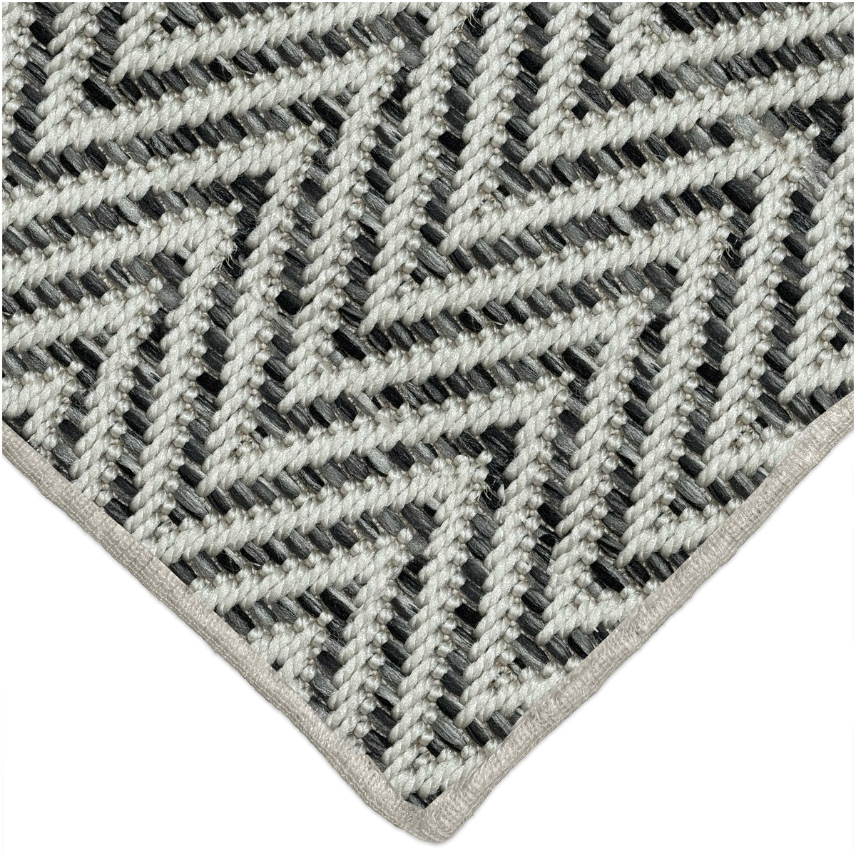 Tortola Chevron Indoor-Outdoor Area Rug | Custom Sizes Available