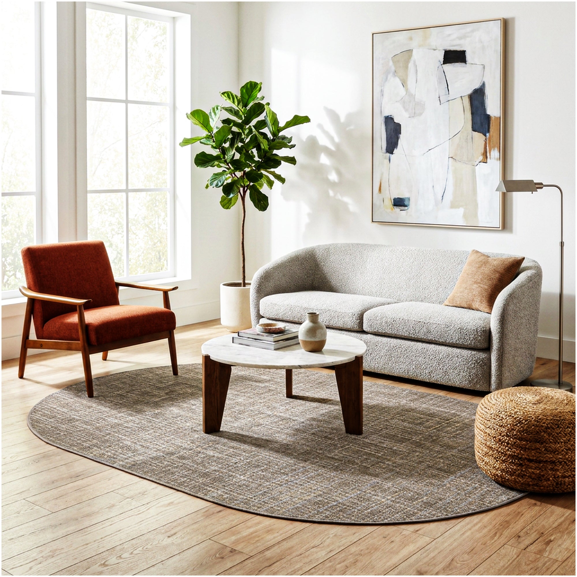 Milliken Stitches Indoor Area Rug – Standard Sizes & Color Options