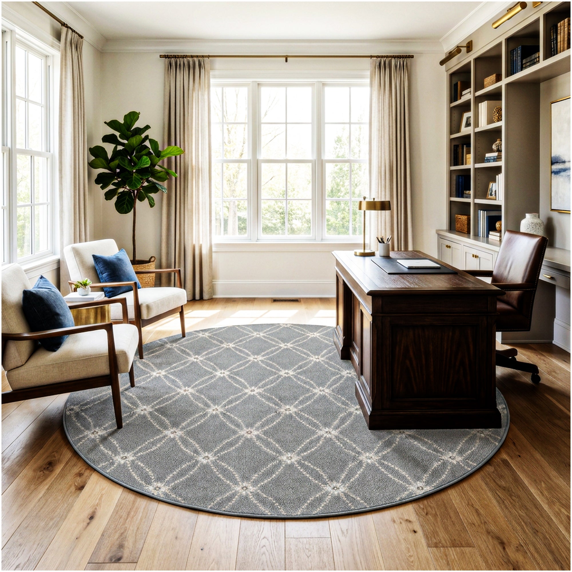 Milliken Charthouse Pattern Indoor Area Rug – 40 oz Cut Pile, Custom Sizes & Colors