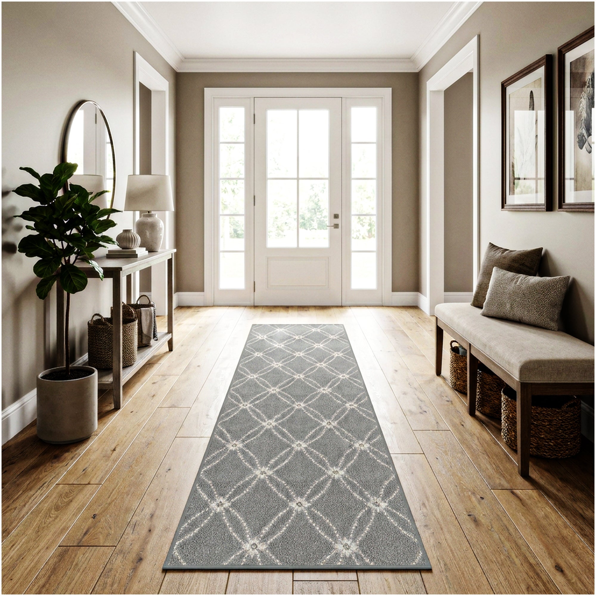 Milliken Charthouse Pattern Indoor Area Rug – 40 oz Cut Pile, Custom Sizes & Colors