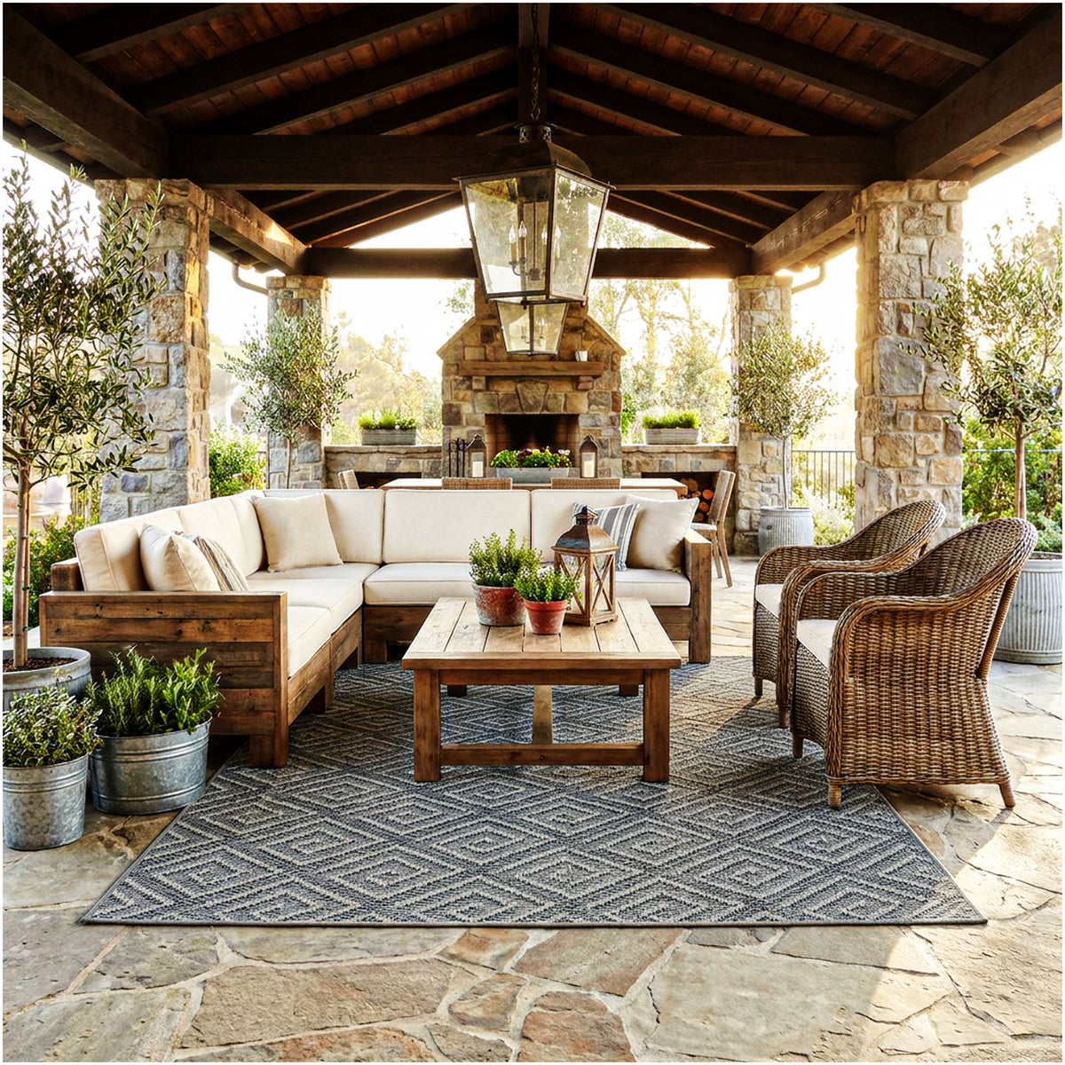 Curacao Custom Cut Indoor & Outdoor Area Rug – Custom Sizes