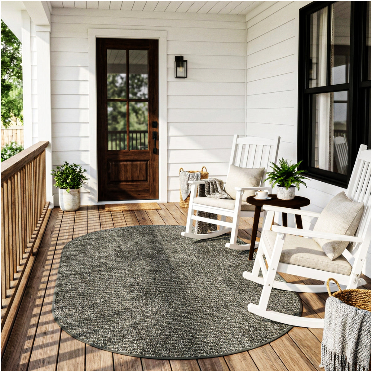 Dominica Indoor Outdoor Area Rug – Custom Size Patio Rug