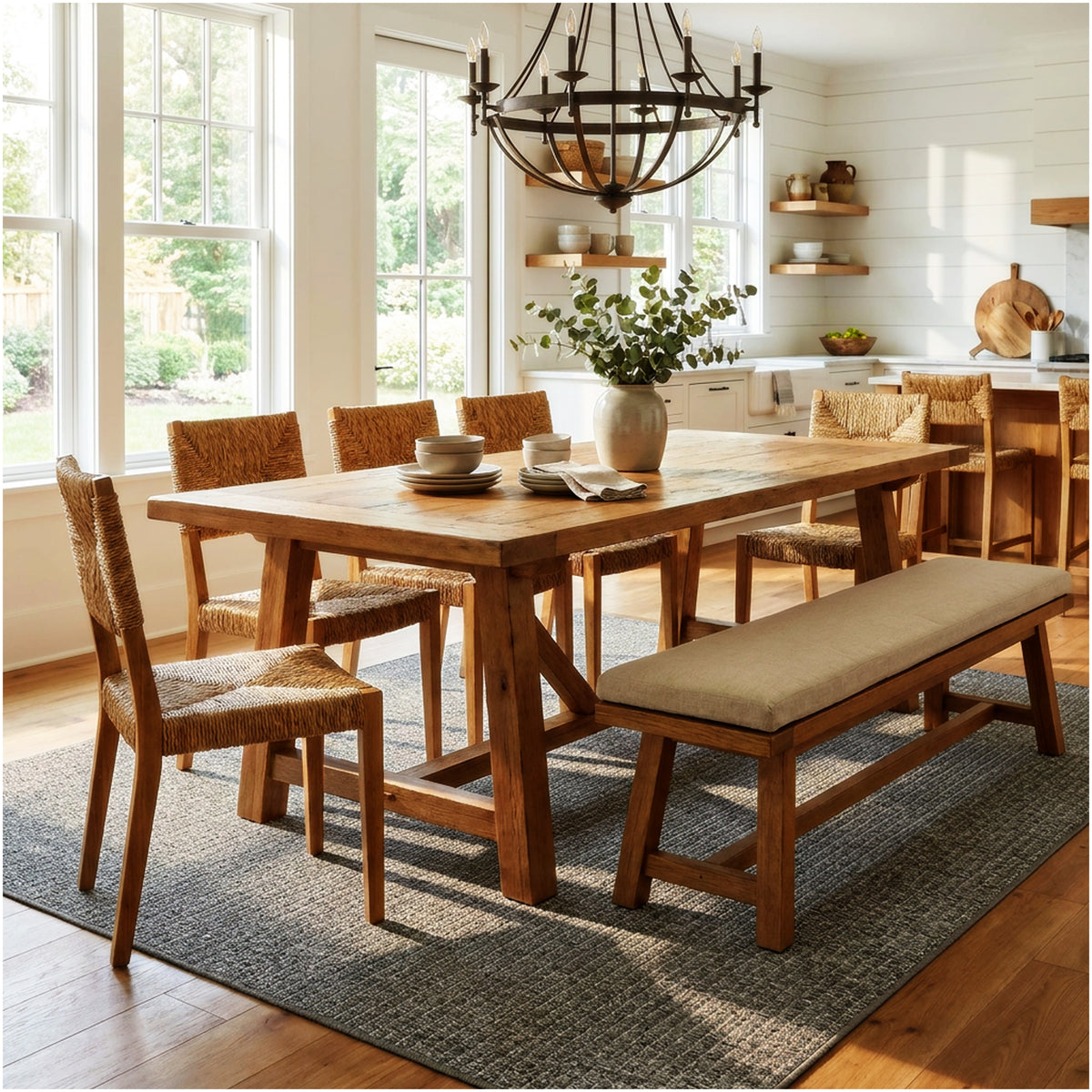 Dominica Indoor Outdoor Area Rug – Custom Size Patio Rug