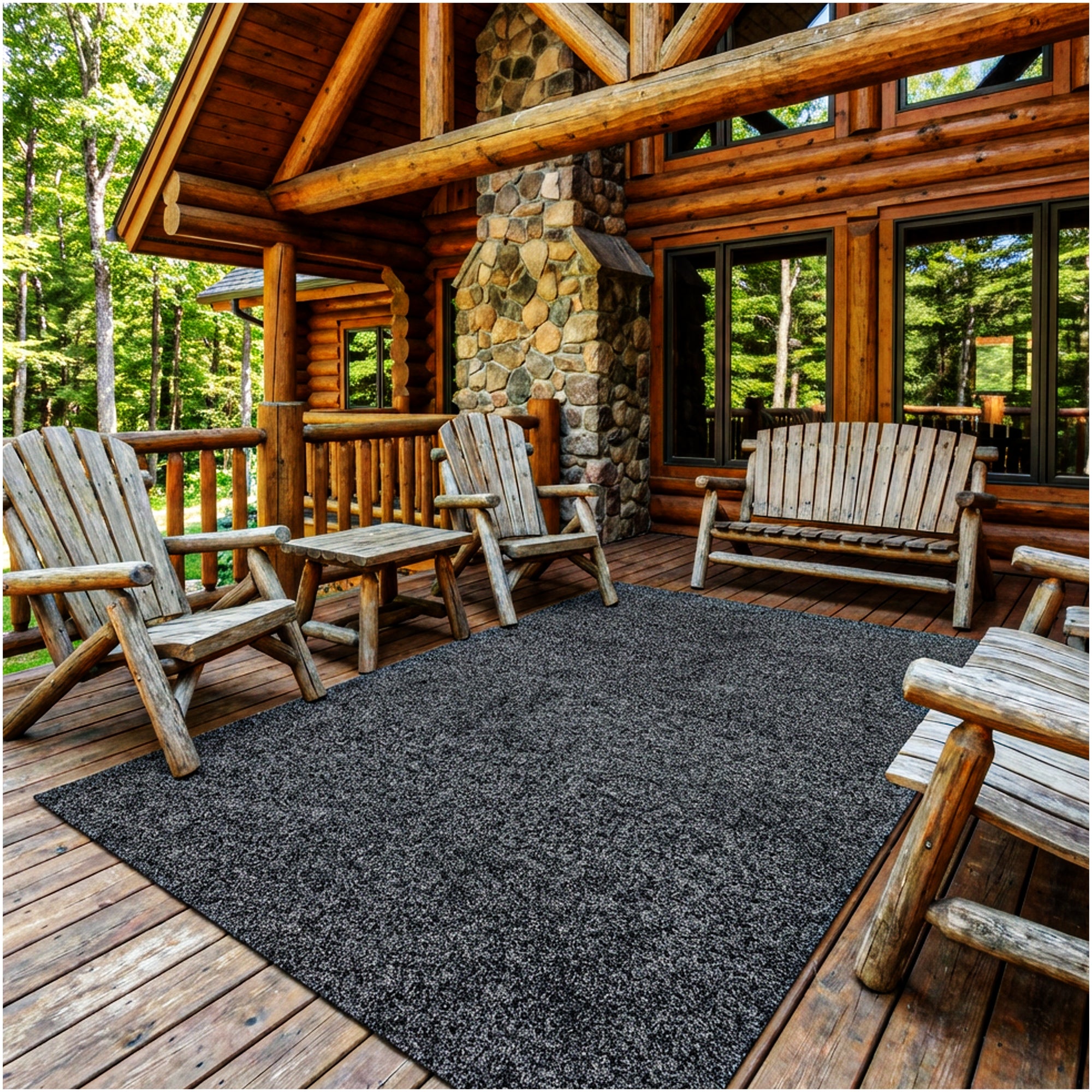 Grizzly Turf Indoor/Outdoor Area Rug – Durable, Weatherproof, Custom Cut