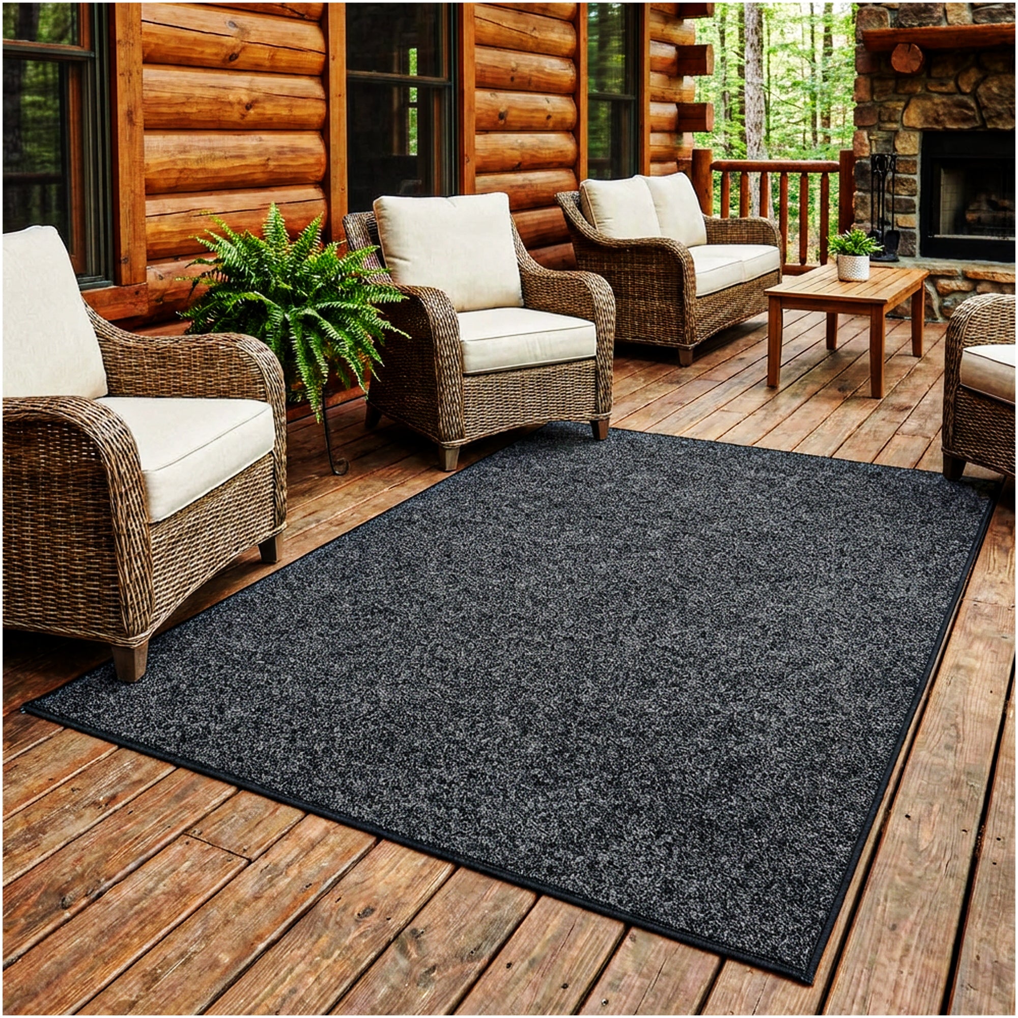 Grizzly Turf Indoor/Outdoor Area Rug – Durable, Weatherproof, Custom Cut