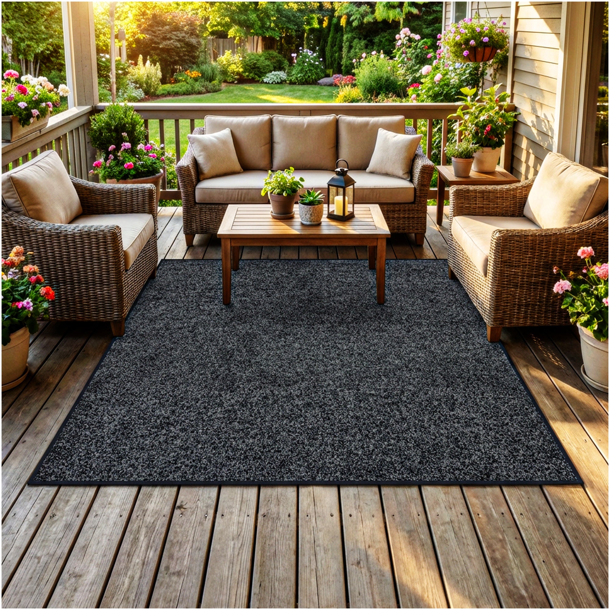 Grizzly Turf Indoor/Outdoor Area Rug – Durable, Weatherproof, Custom Cut