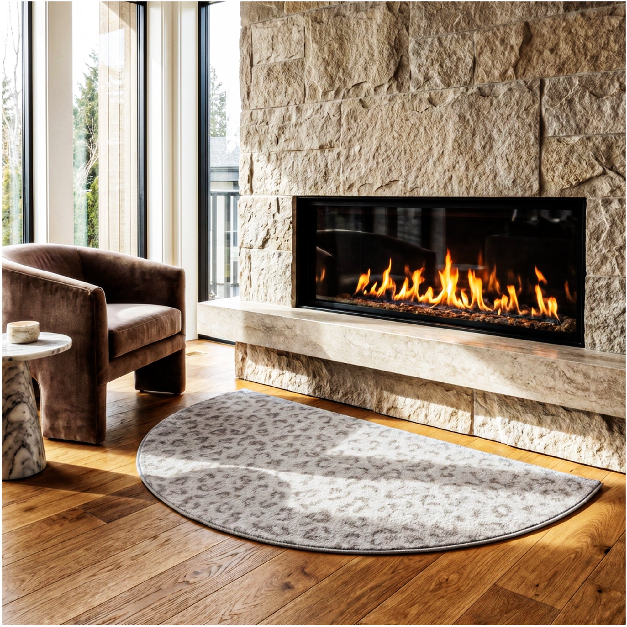 Milliken Exotic Touch Leopard Indoor Area Rug – 40 oz Cut Pile, Custom Sizes & Colors