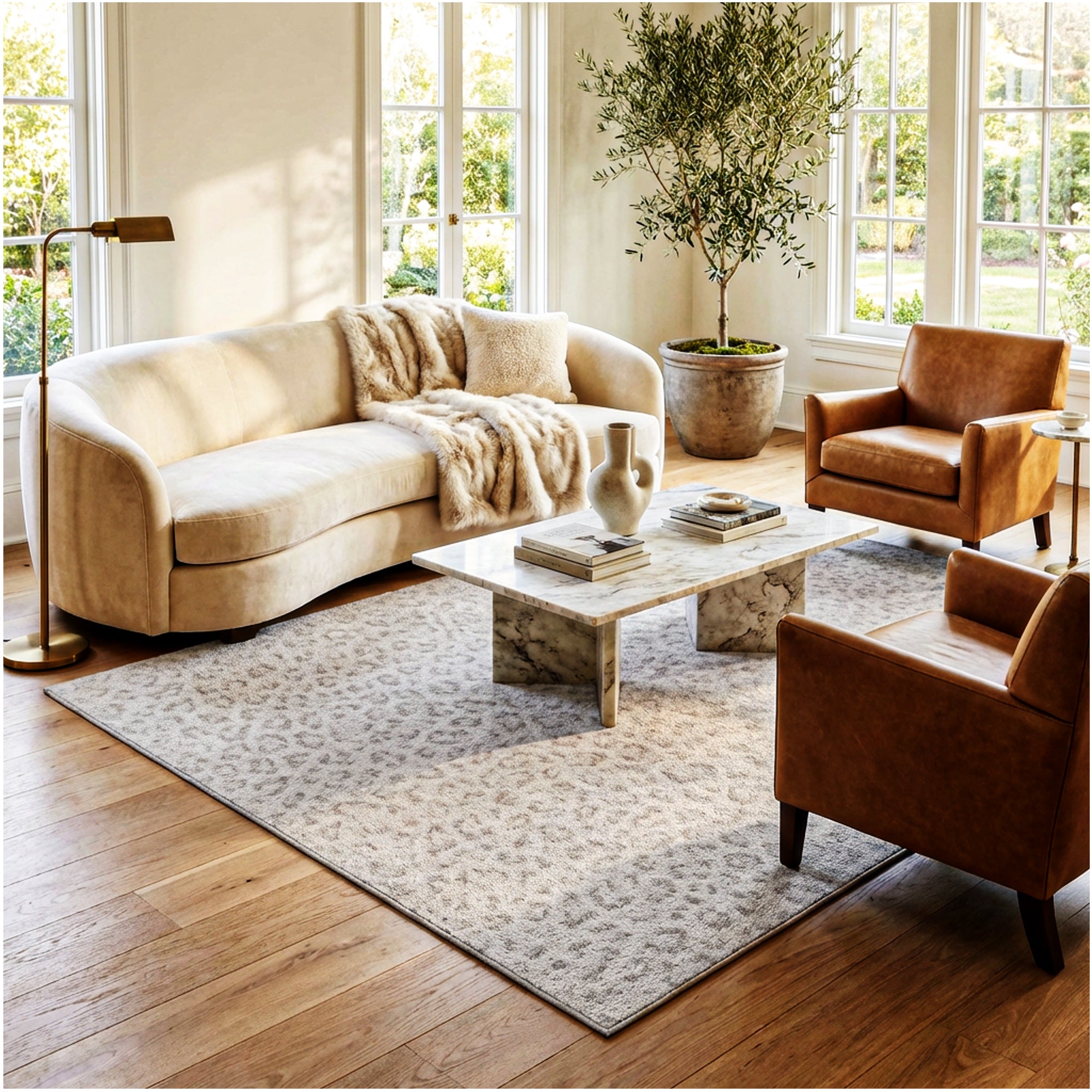 Milliken Exotic Touch Leopard Indoor Area Rug – 40 oz Cut Pile, Custom Sizes & Colors