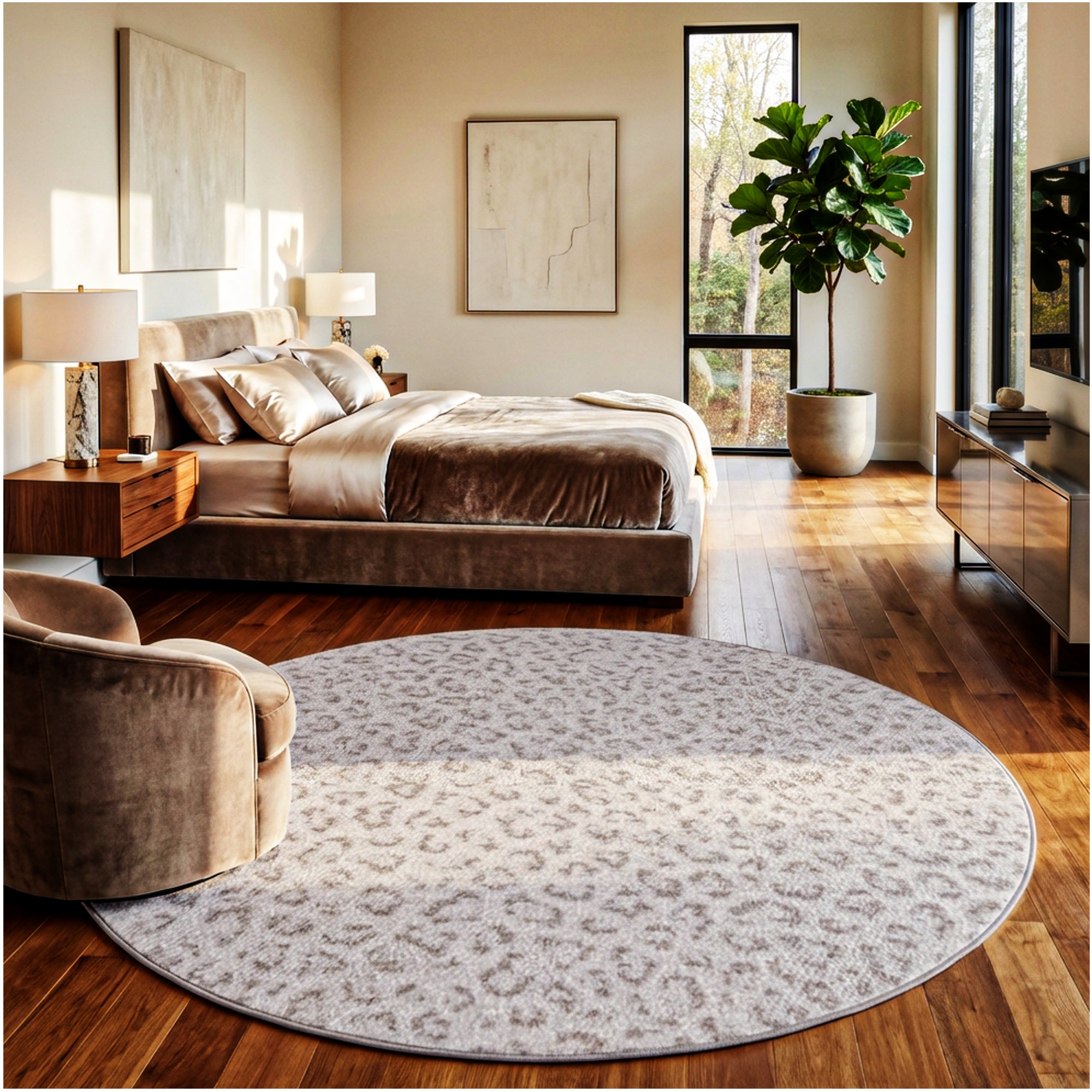 Milliken Exotic Touch Leopard Indoor Area Rug – 40 oz Cut Pile, Custom Sizes & Colors