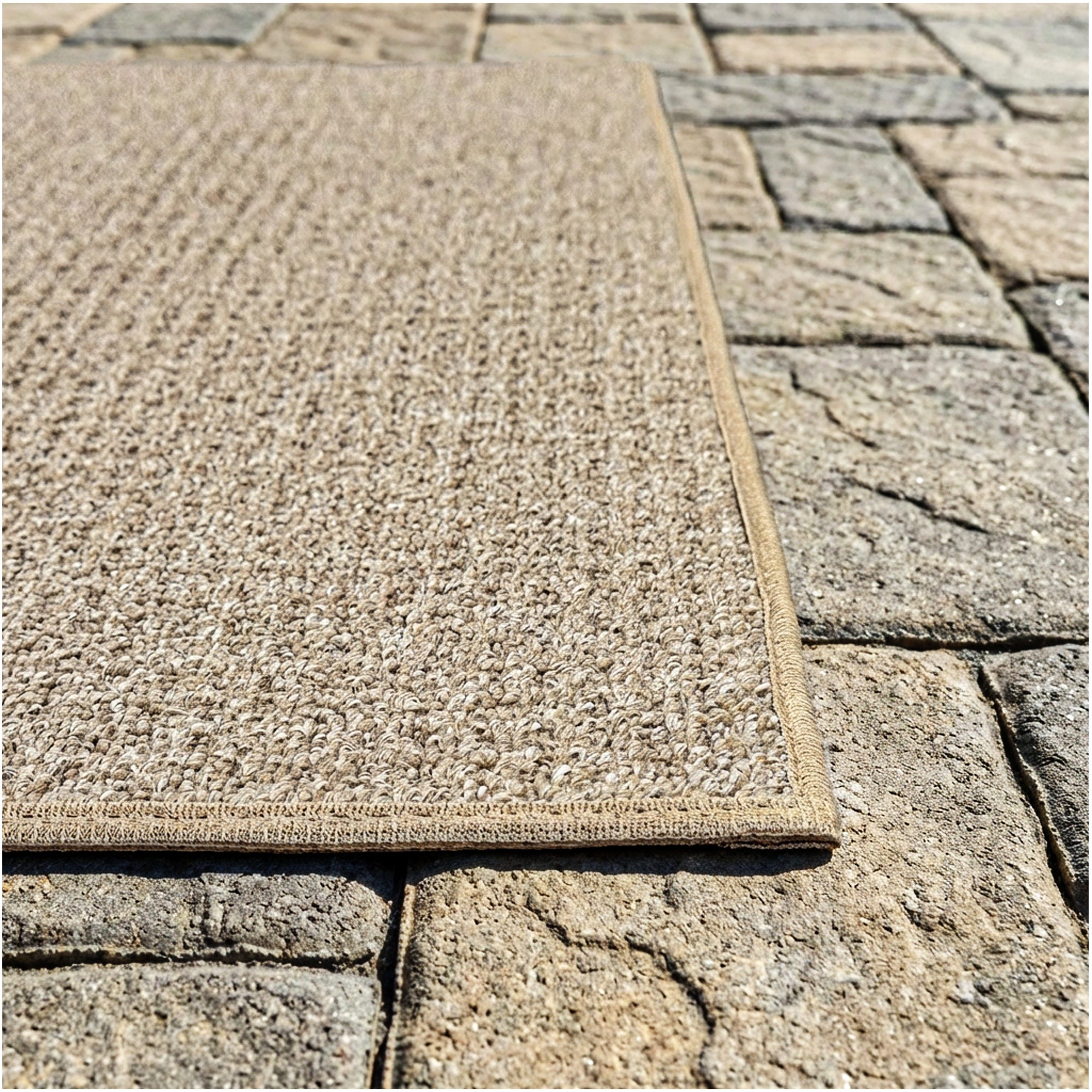 Casual Boucle Indoor/Outdoor Area Rug – Custom Sizes, 6 Colors