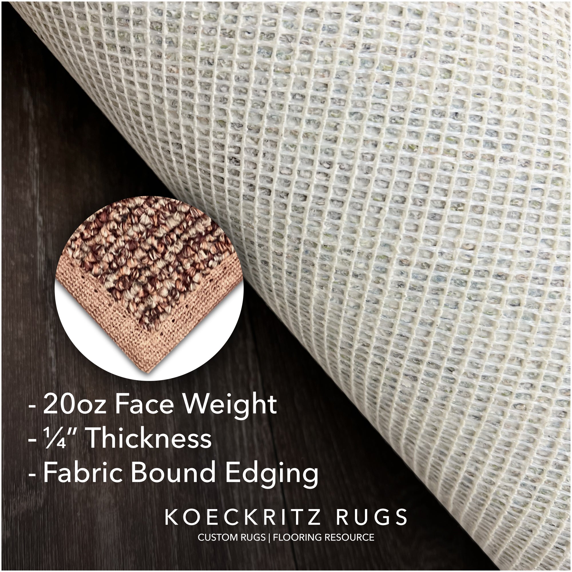 Natural Path Indoor/Outdoor Area Rug – Custom Sizes, 6 Colors