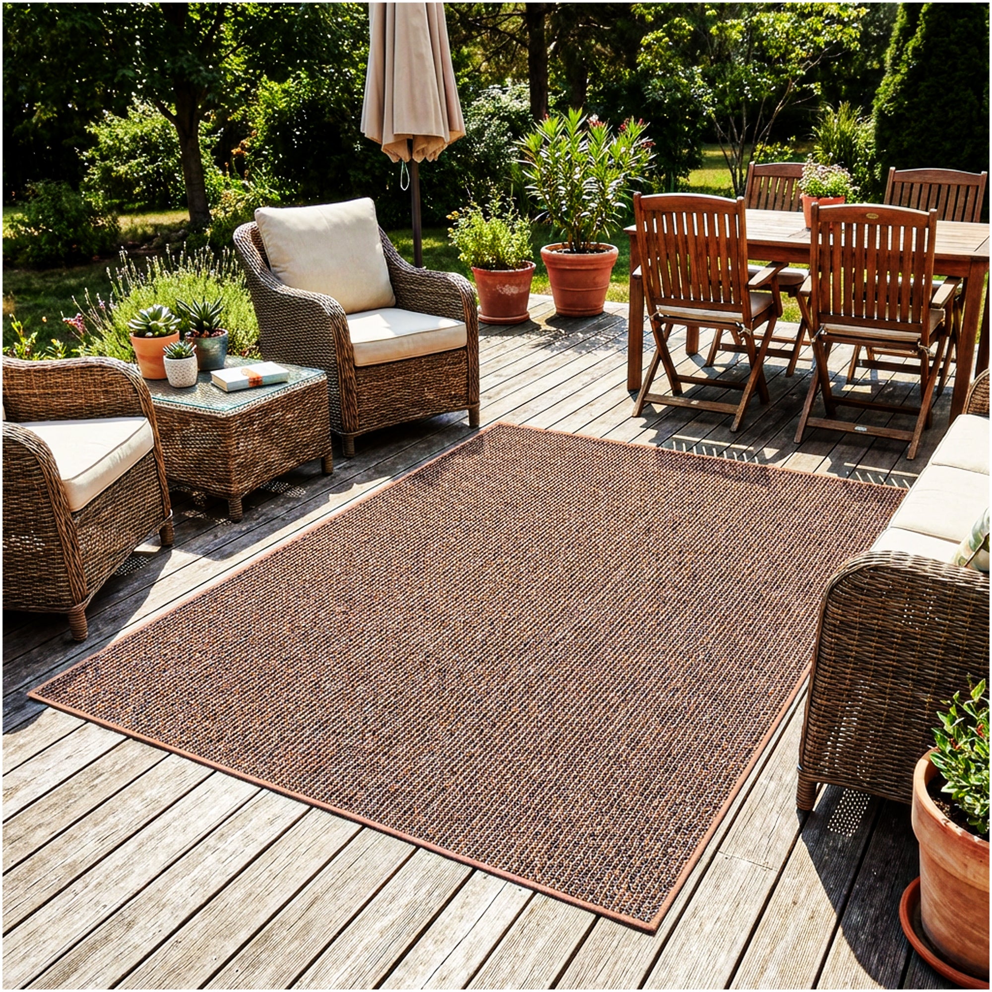 Natural Path Indoor/Outdoor Area Rug – Custom Sizes, 6 Colors