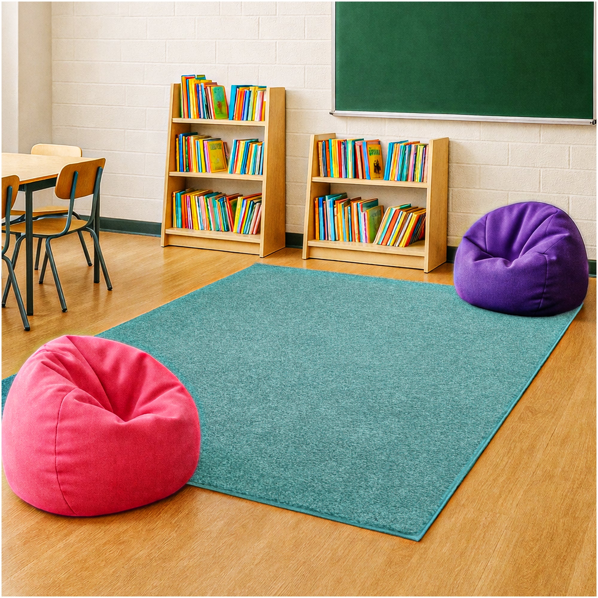 Kid Crossing Soft Area Rug – Colorful Collection, Custom Sizes Available