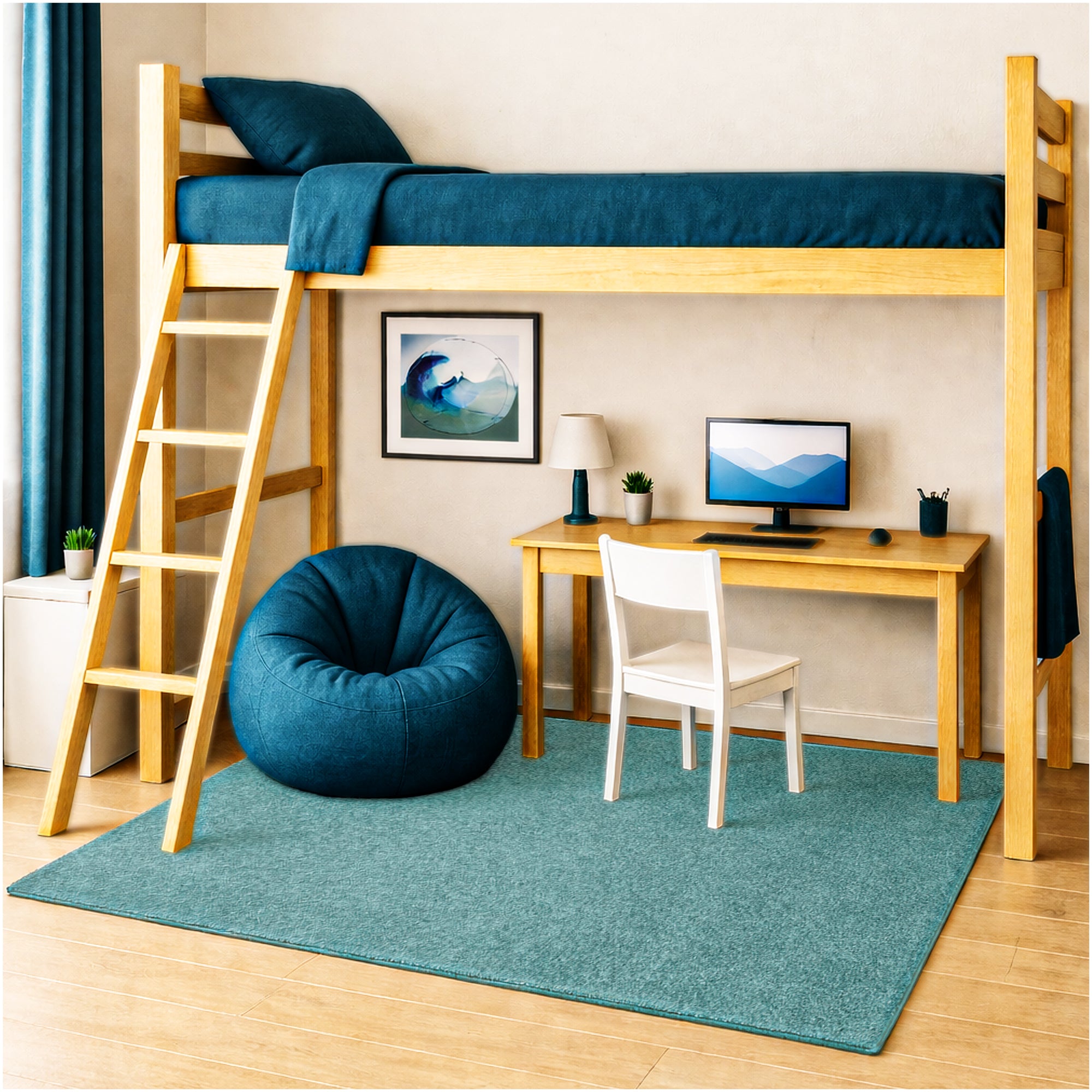 Kid Crossing Soft Area Rug – Colorful Collection, Custom Sizes Available