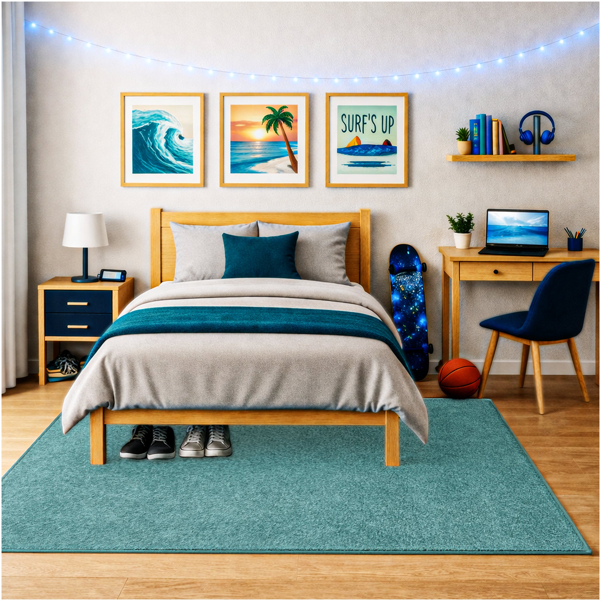 Kid Crossing Soft Area Rug – Colorful Collection, Custom Sizes Available